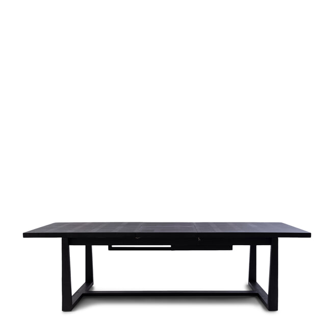 Rivièra Maison Uitschuifbare Eettafel 'Colombe' Essenhout, 220/280/340 x 100cm, kleur Black