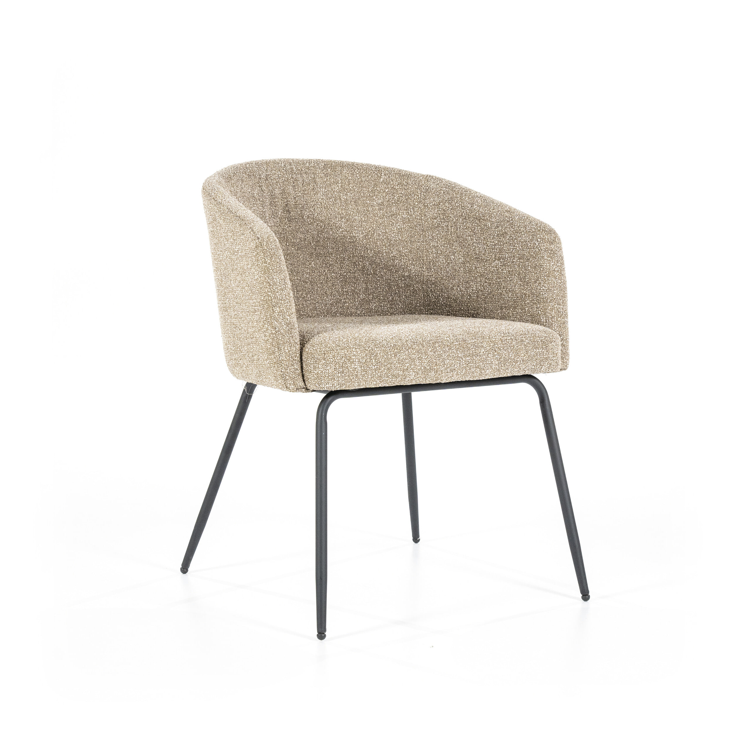 Eleonora Eetkamerstoel 'Astrid' kleur Beige Baquer Eleonora Eetkamerstoel 'Astrid' kleur Beige Baquer