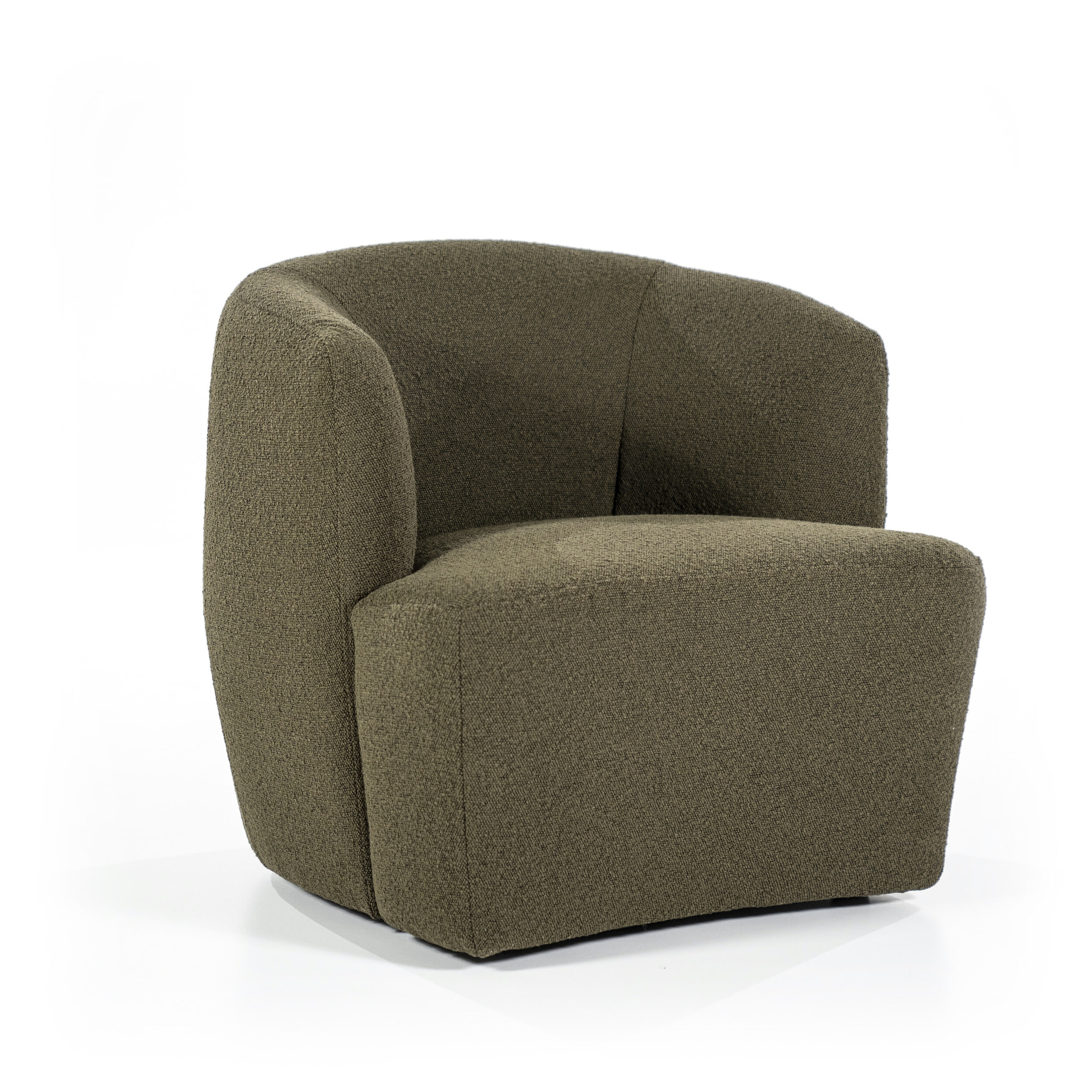 Eleonora Fauteuil 'Charlotte' Bouclé, kleur Groen Copenhagen Eleonora Fauteuil 'Charlotte' Bouclé, kleur Groen Copenhagen