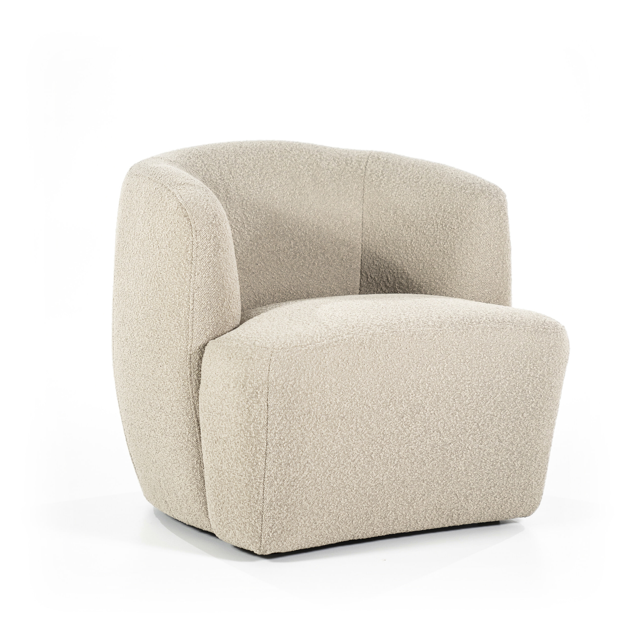 Eleonora Fauteuil 'Charlotte' Bouclé, kleur Taupe Copenhagen