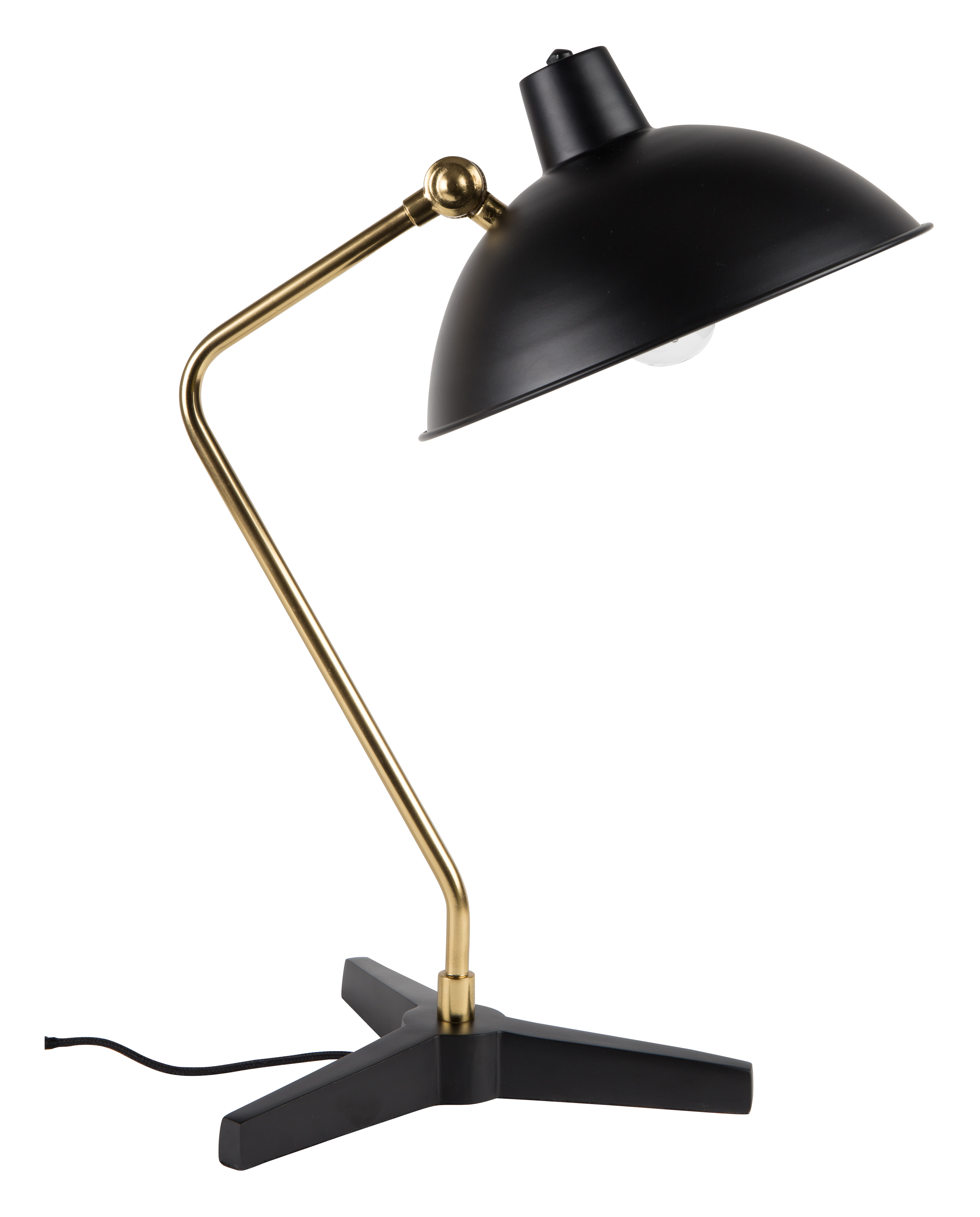 Dutchbone Tafellamp 'Devi' 52cm, kleur Zwart