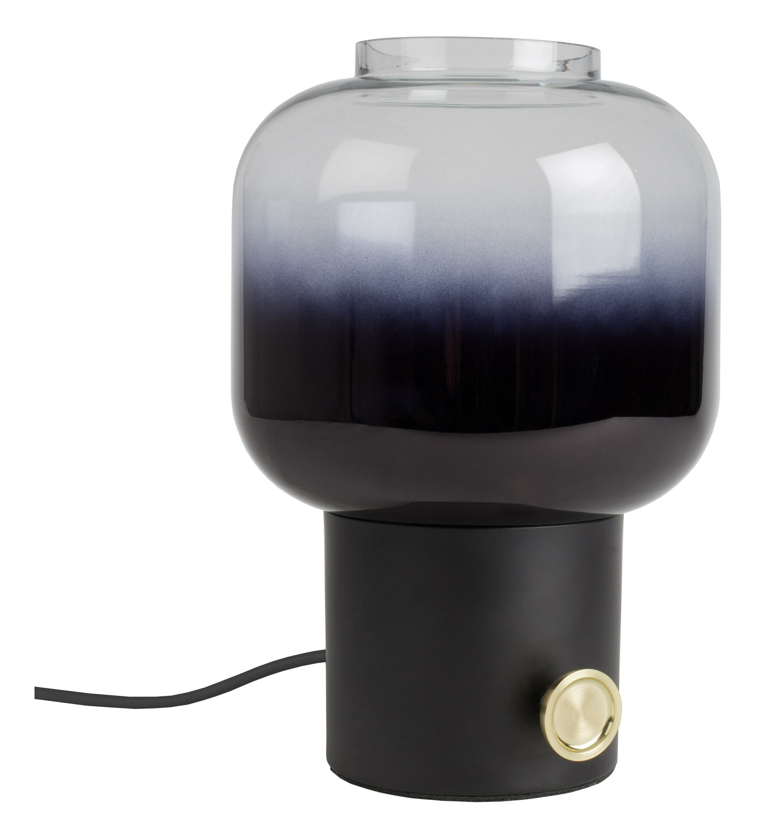 Zuiver Tafellamp 'Moody' Glas, kleur Zwart