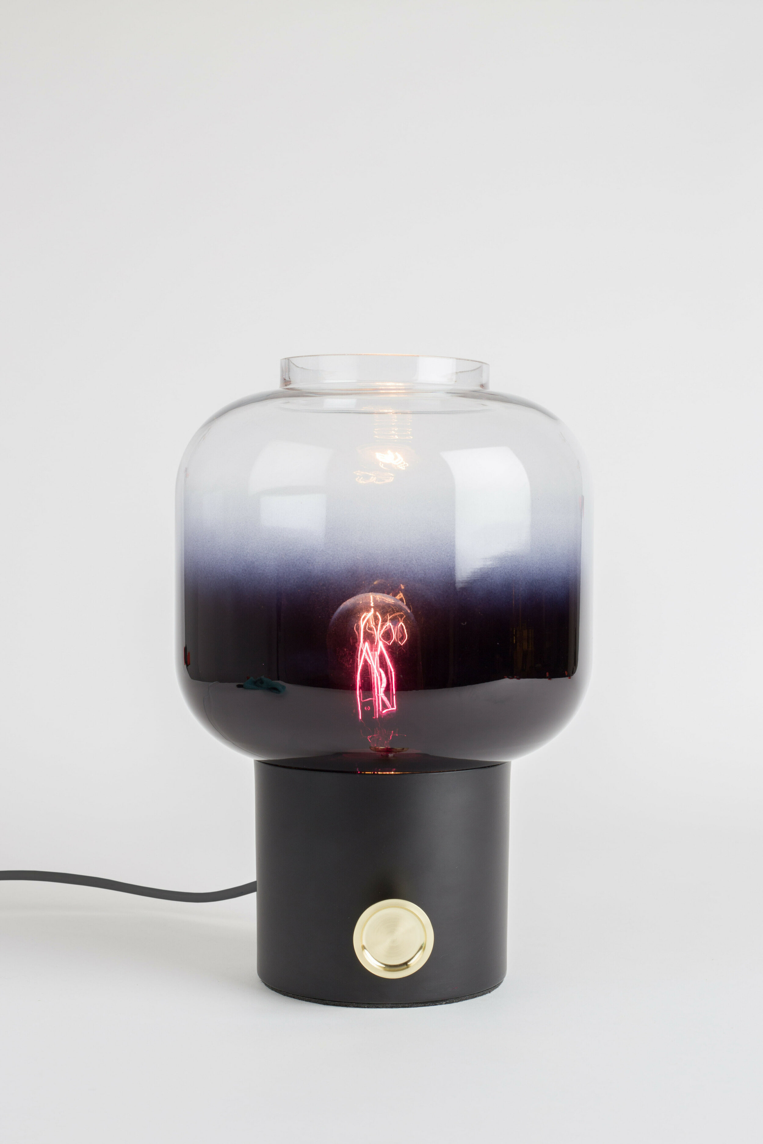 Zuiver Tafellamp 'Moody' Glas, kleur Zwart