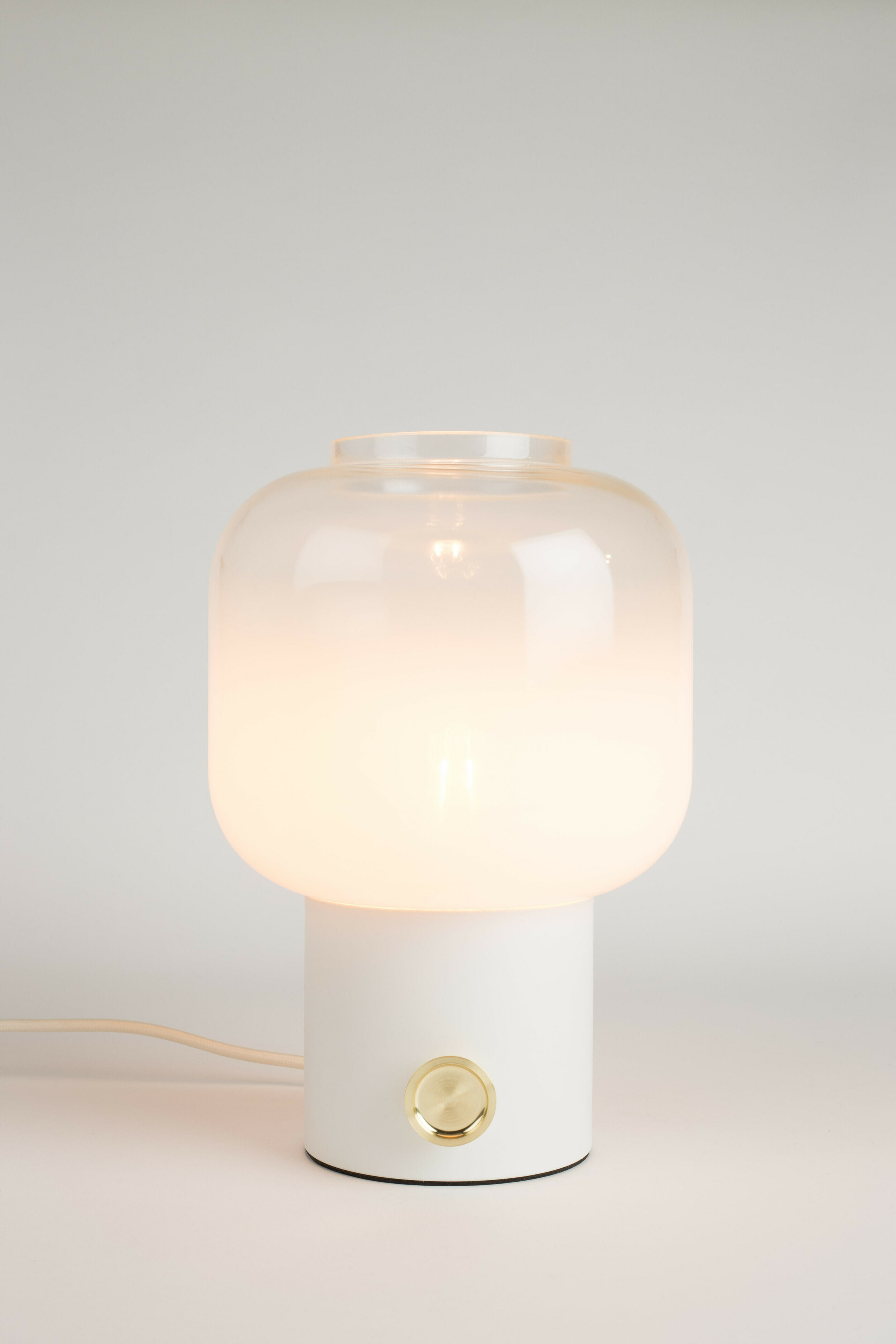Zuiver Tafellamp 'Moody' Glas, kleur Wit