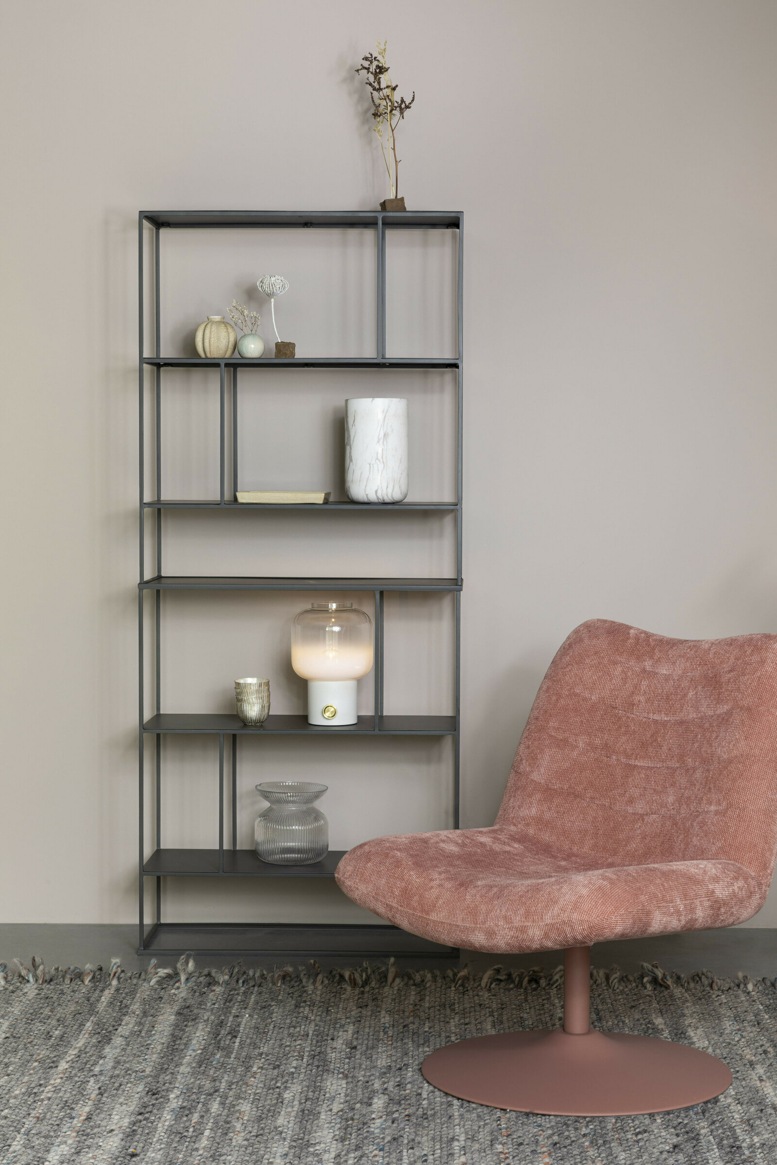 Zuiver Tafellamp 'Moody' Glas, kleur Wit