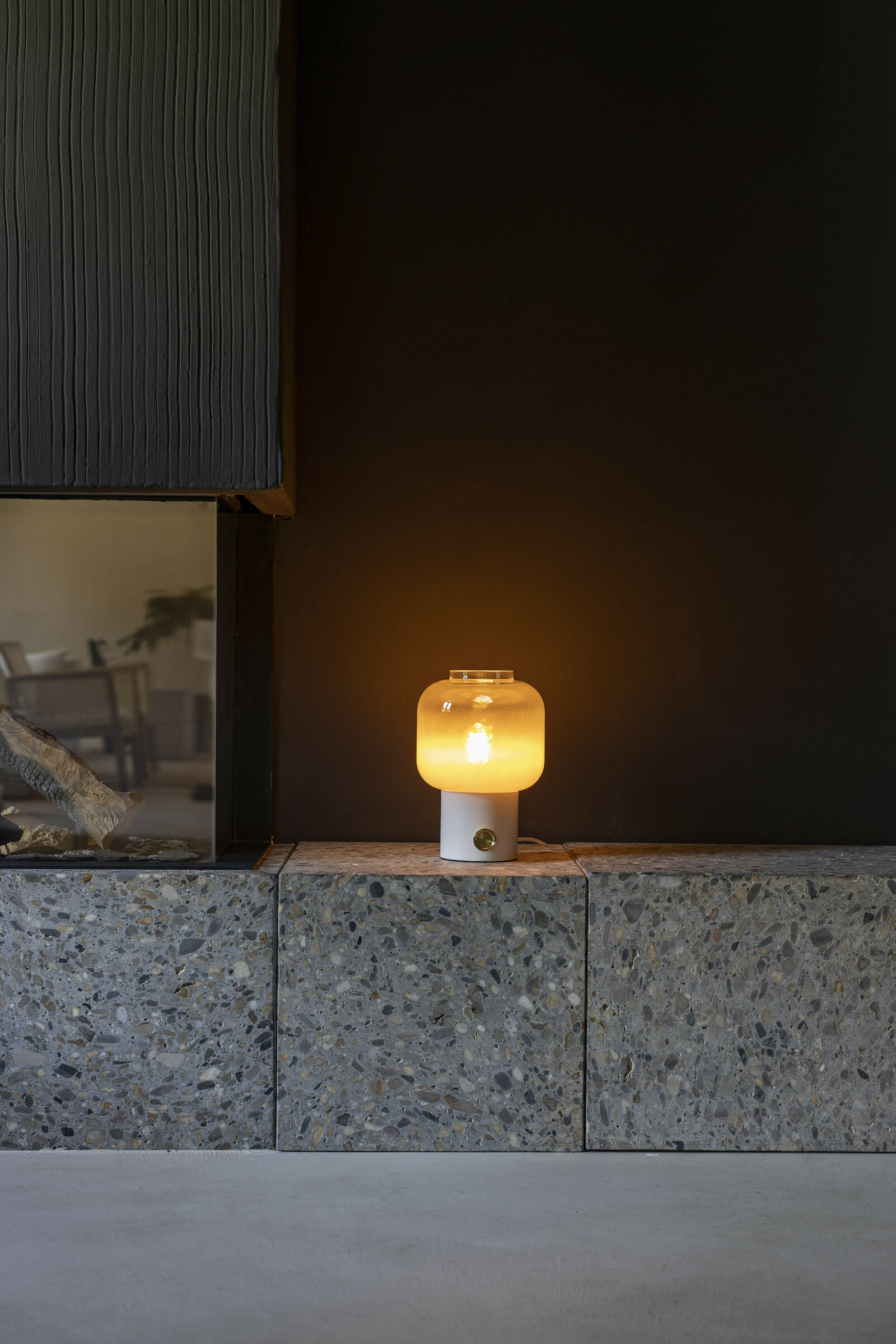 Zuiver Tafellamp 'Moody' Glas, kleur Wit