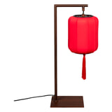 Dutchbone Tafellamp 'Suoni' 60cm, kleur Rood