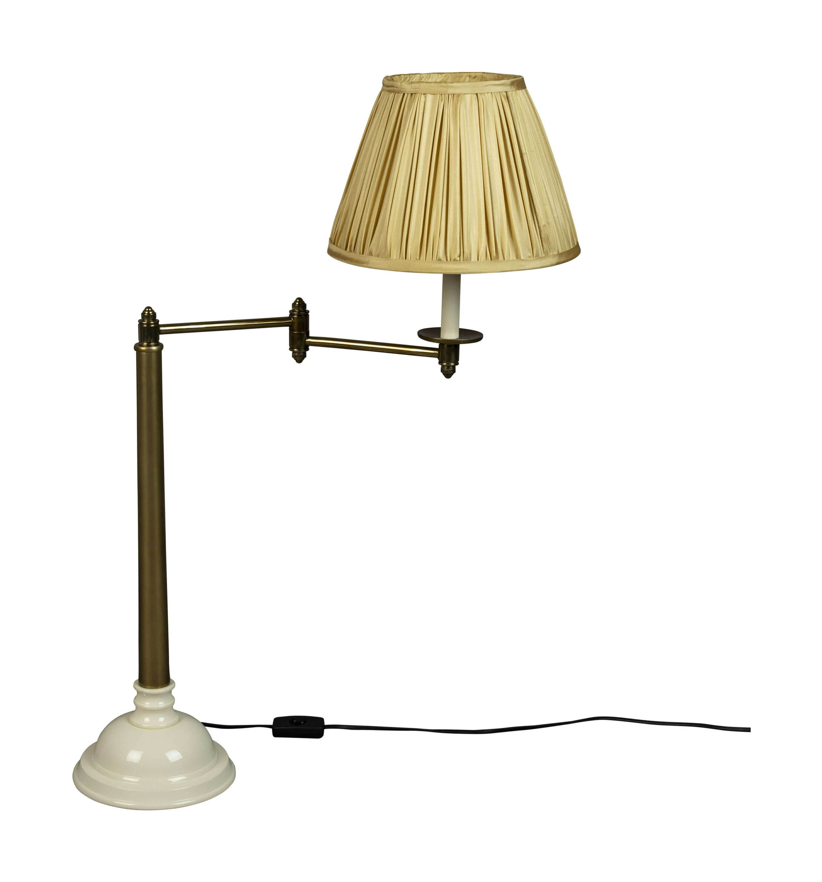 Dutchbone Tafellamp 'The Allis' 64cm hoog, Brass