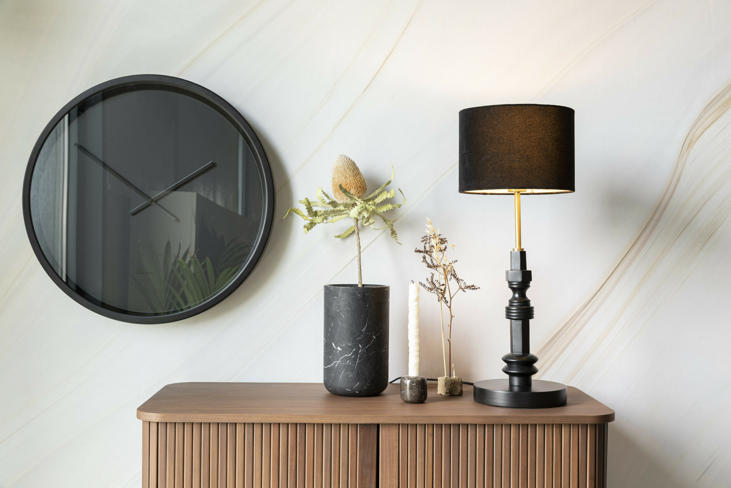 Zuiver Tafellamp 'Totem' 65cm, kleur Zwart