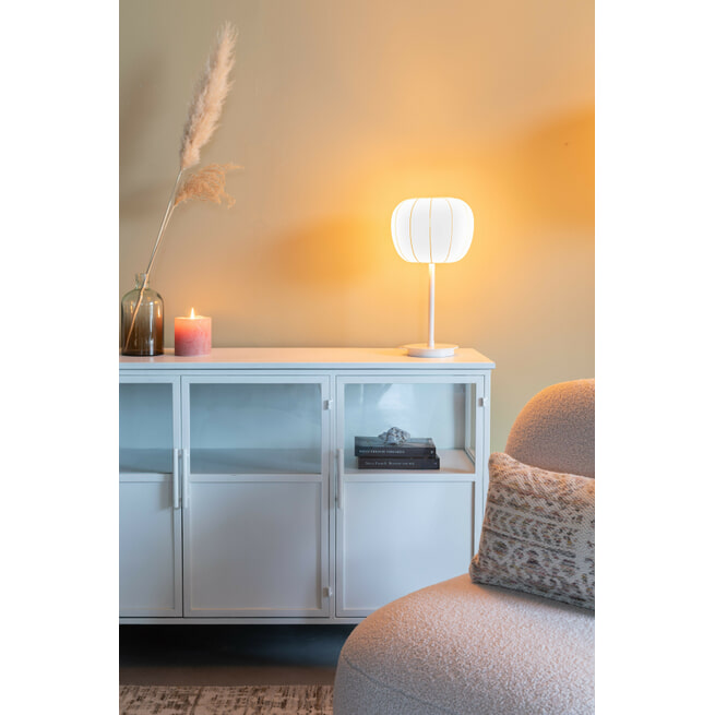 ZILT Tafellamp 'Wiliam' 42cm, kleur Wit