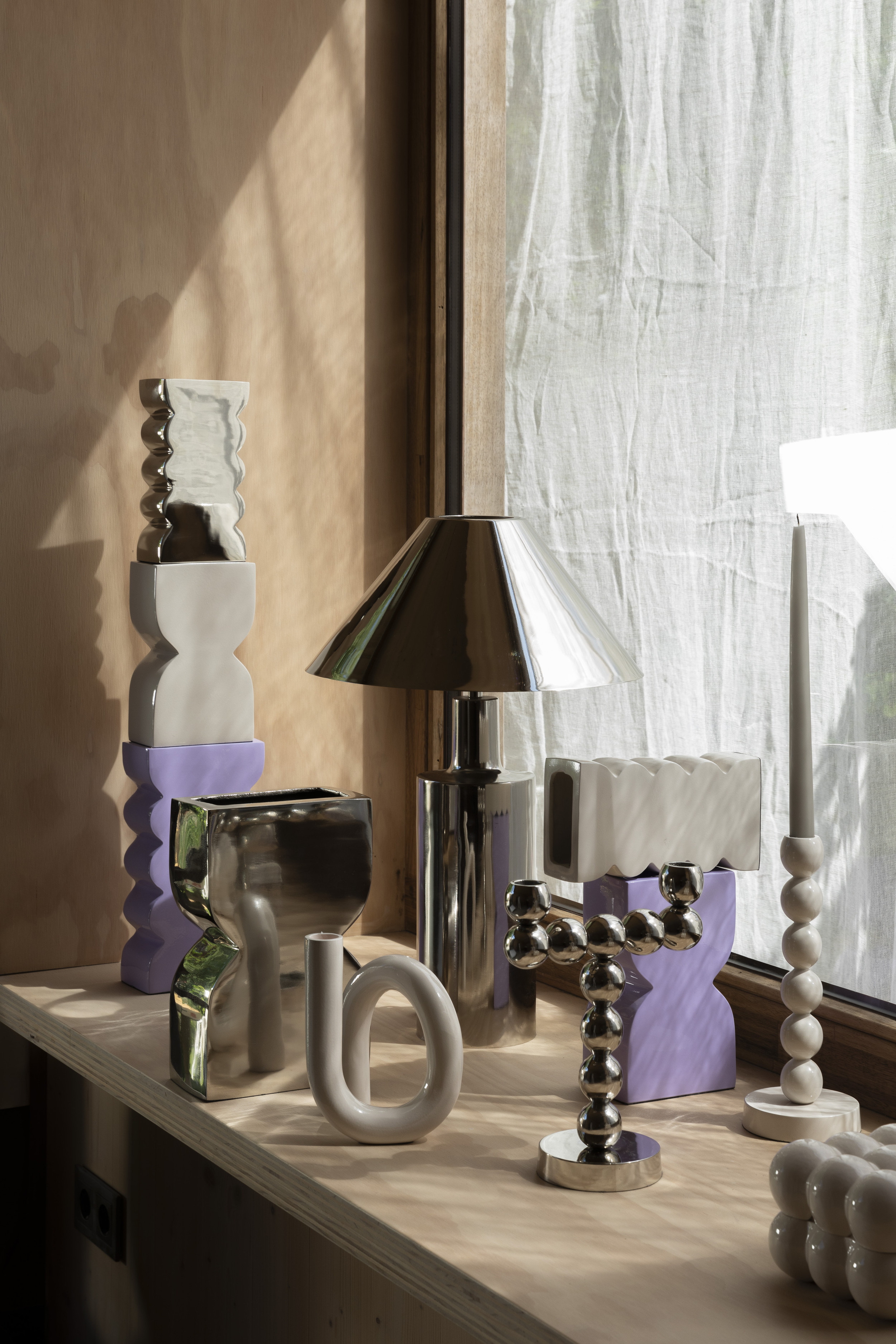Zuiver Tafellamp 'Wonders' 53cm, kleur Zilver