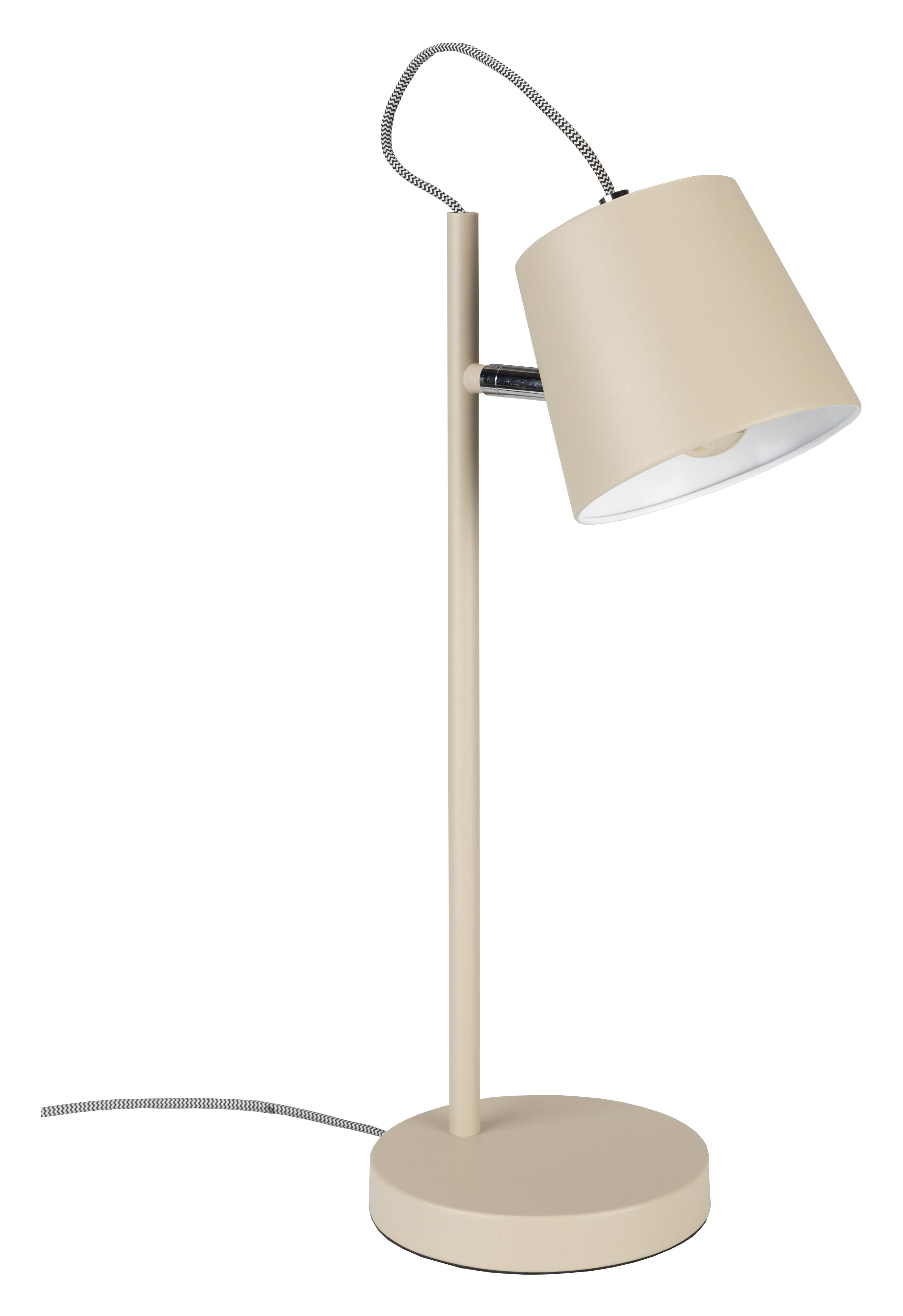 Zuiver Tafellamp 'Buckle' 50cm, kleur Beige