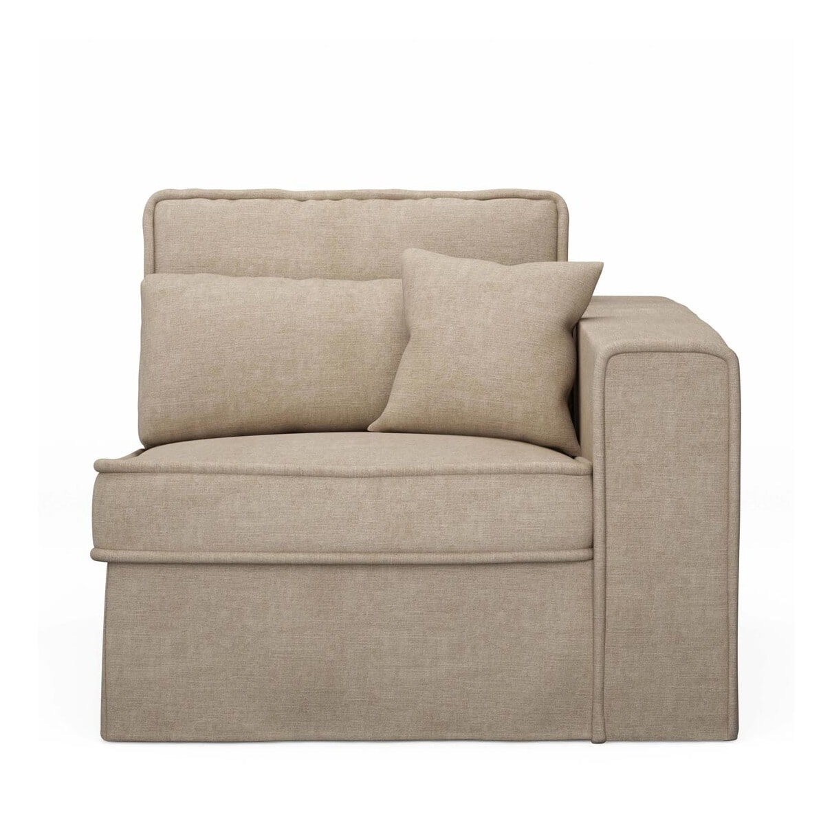 Rivièra Maison Modulaire Bank 'Metropolis' Corner Arm Rechts, Cotton, kleur Naturel