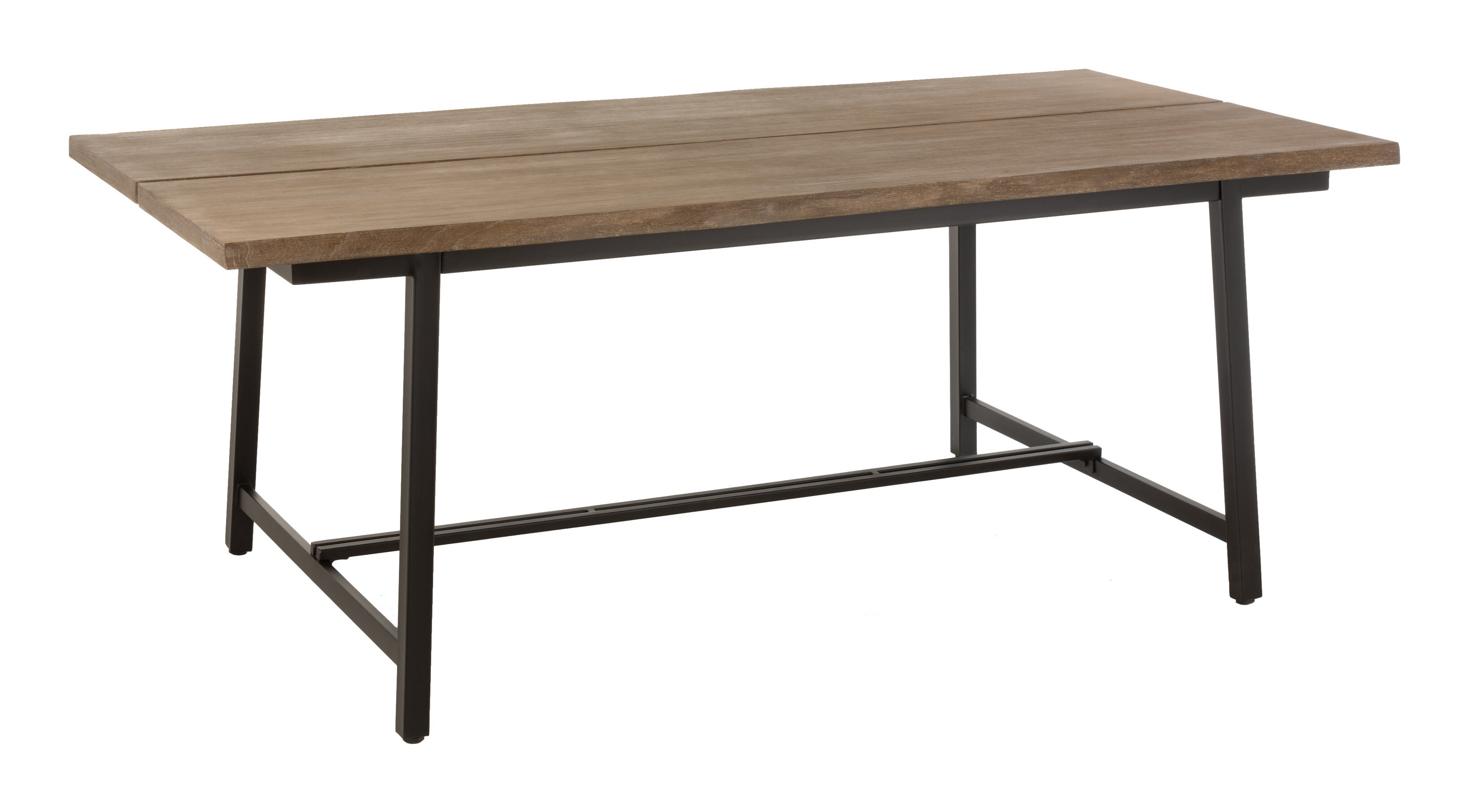 Eettafel | hout | grijs | 200x100x (h)76 cm