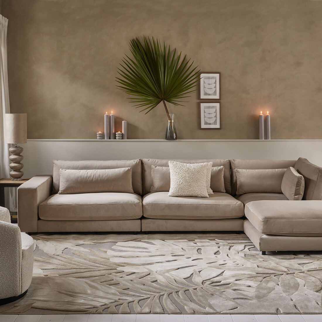 Rivièra Maison Vloerkleed 'Palmera' 160 x 230cm