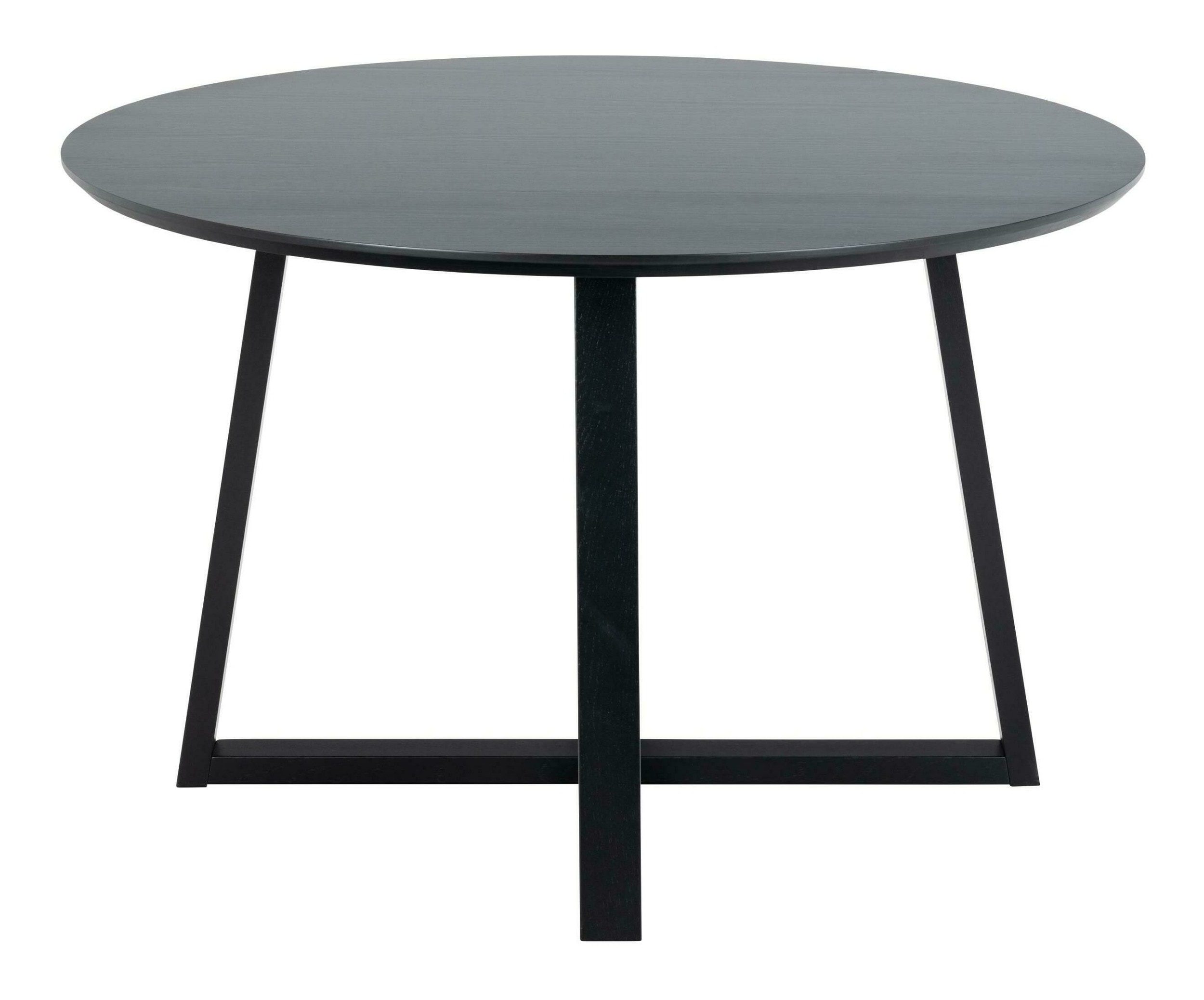Bendt Ronde Eettafel 'Lila' Eiken, 120cm, kleur Zwart