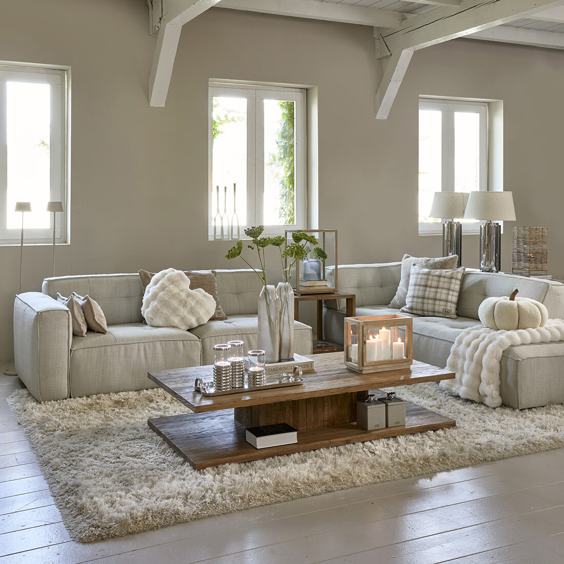 Rivièra Maison Salontafel 'Vermont' Eikenhout, 160 x 80cm