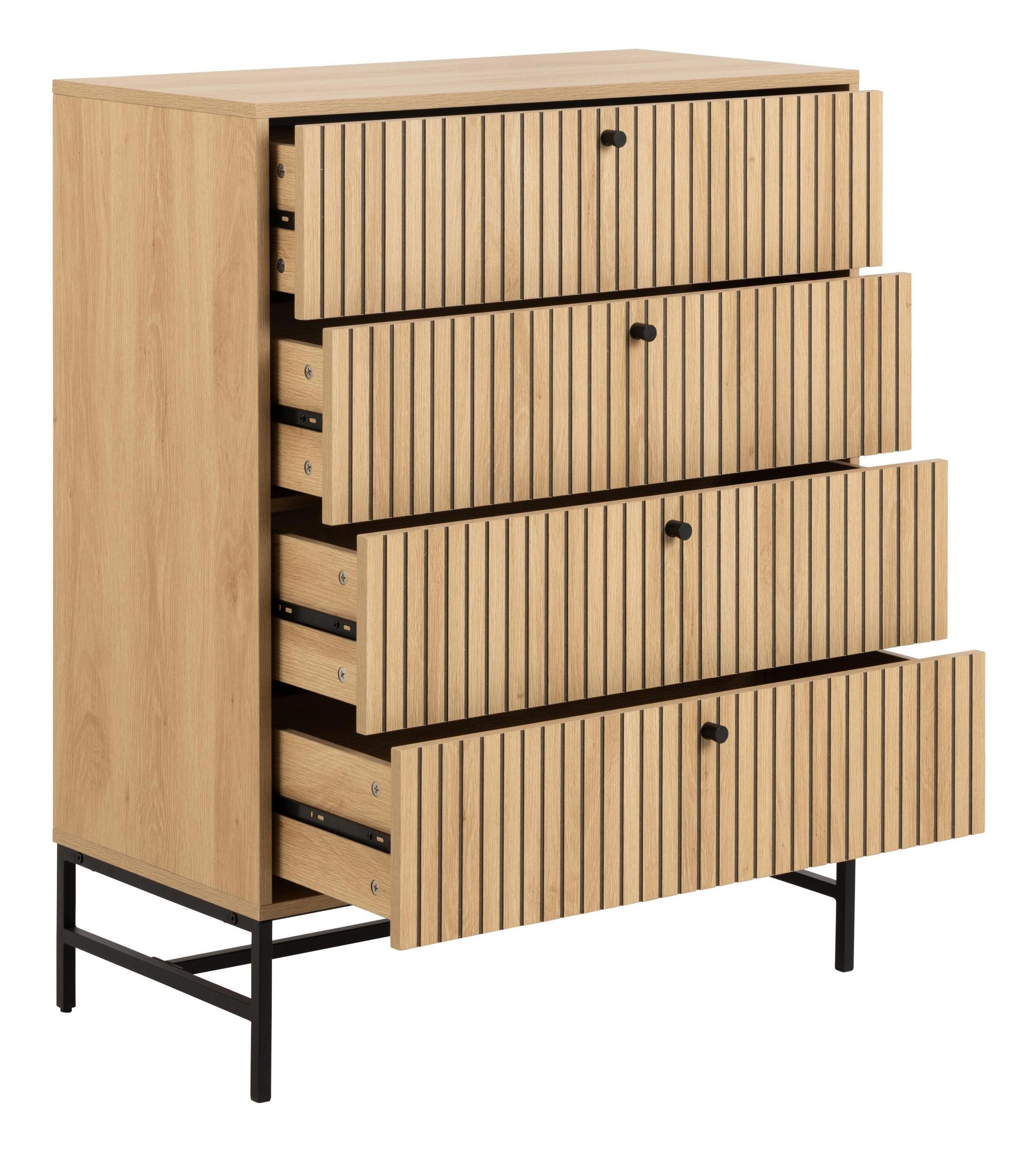 Bendt Ladekast 'Davon' Eikenlook, Met 4 laden