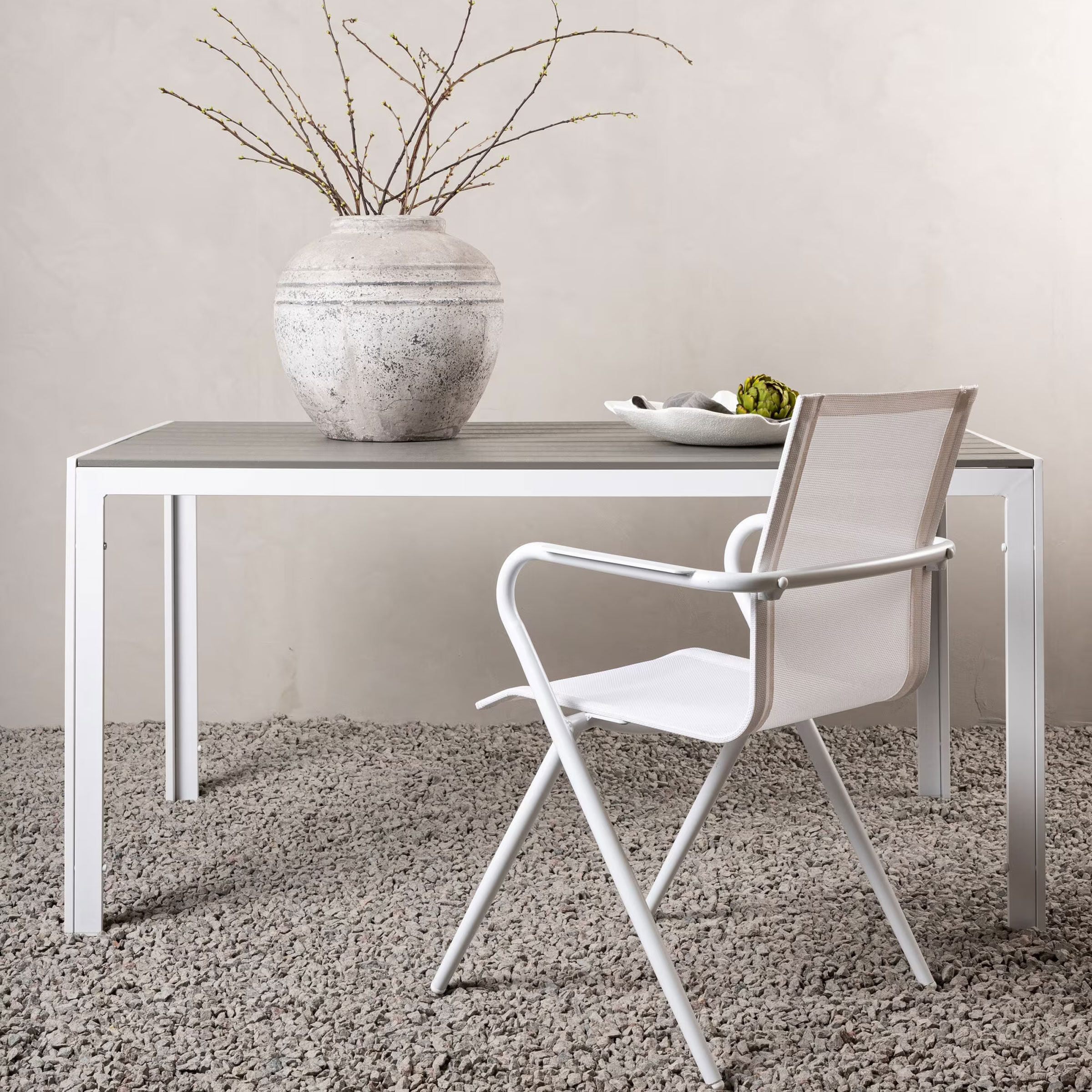 Nohr Tuintafel 'Erikka' 150 x 90cm, kleur Grijs