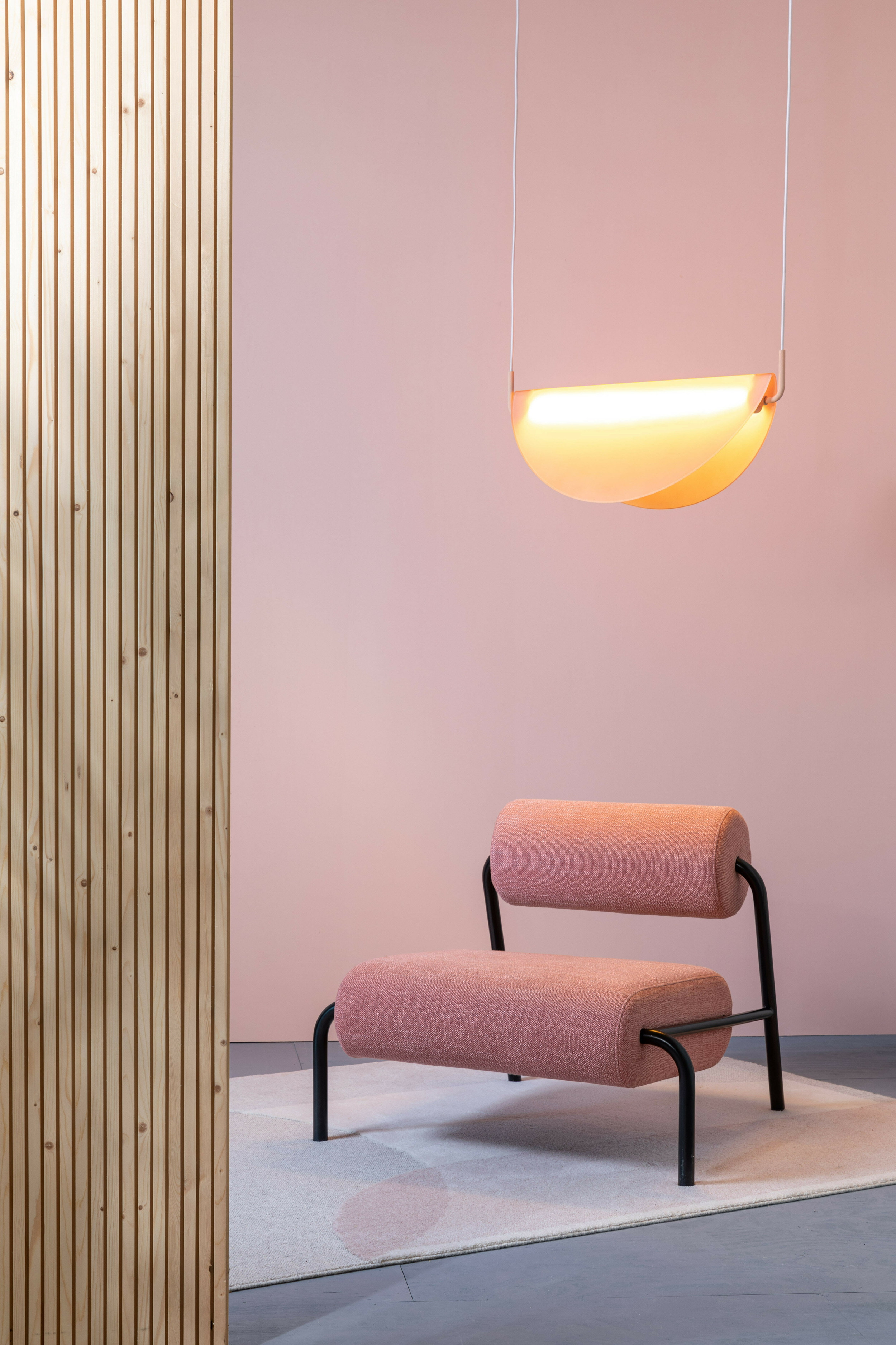 Zuiver Hanglamp 'Rani' Glas, kleur Roze