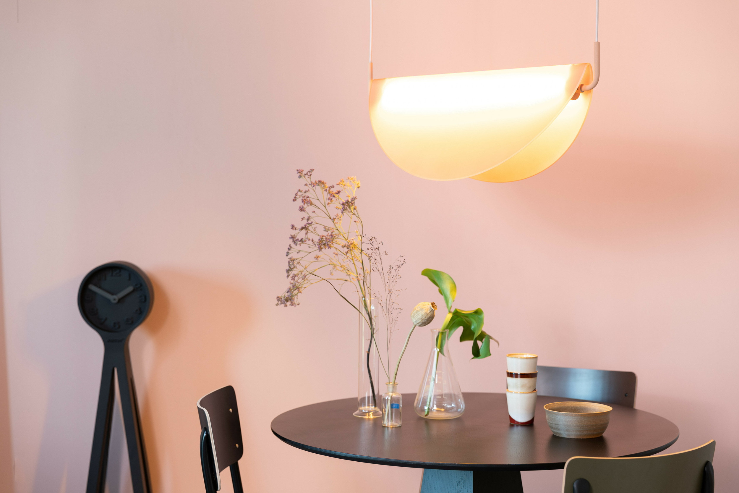 Zuiver Hanglamp 'Rani' Glas, kleur Roze