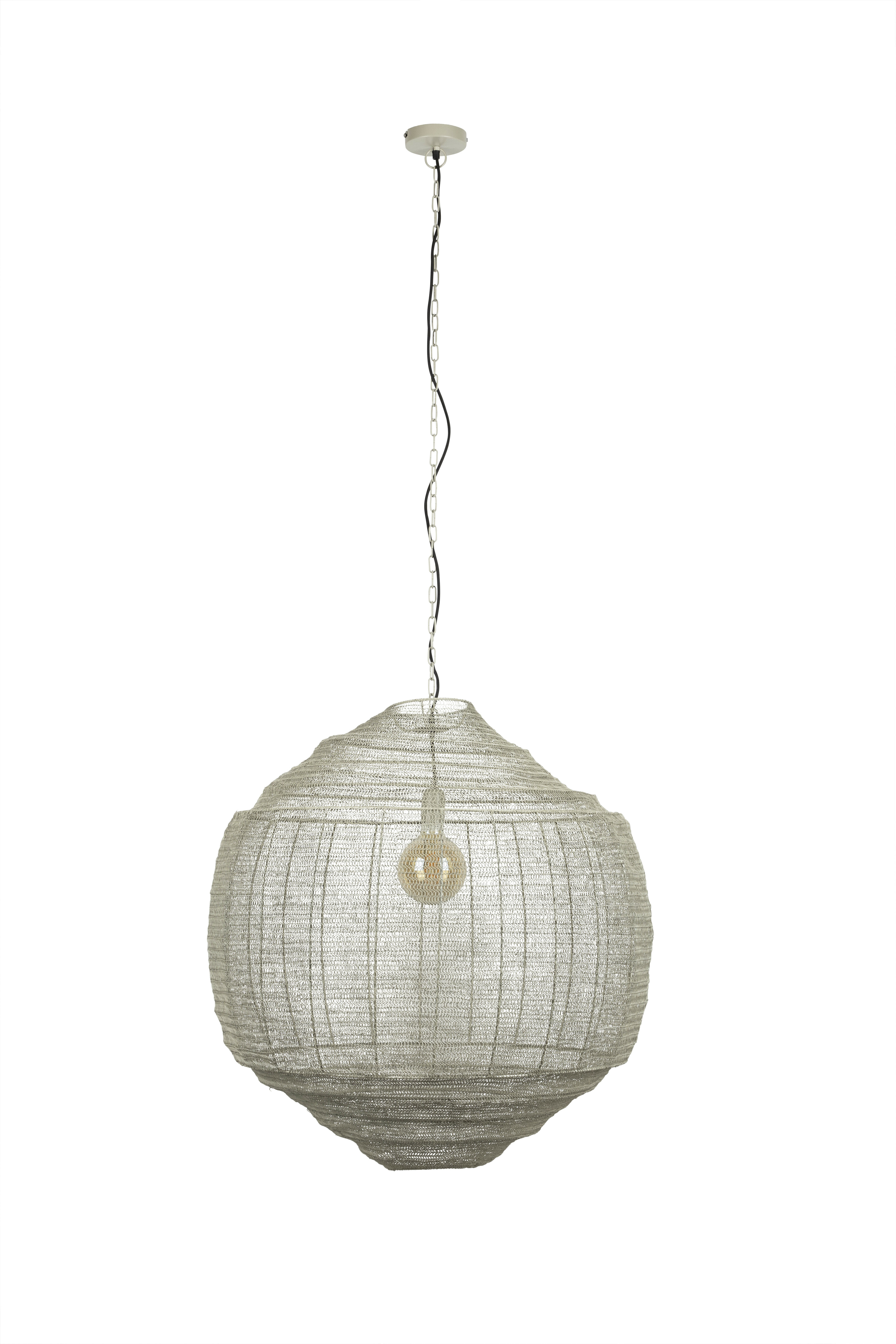 Dutchbone Hanglamp 'Meezan' 70cm, kleur Grijs