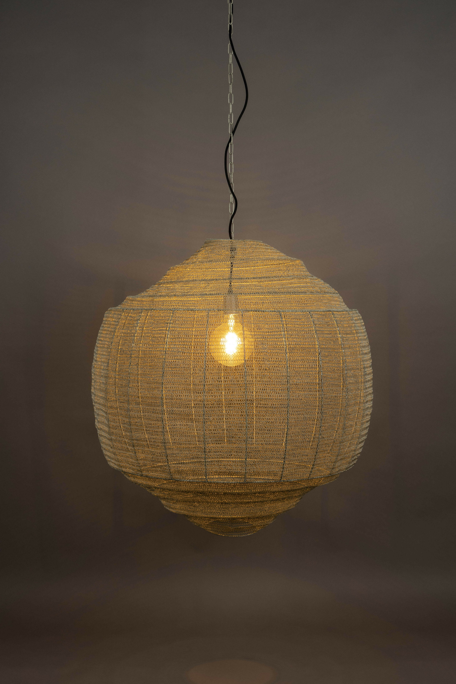 Dutchbone Hanglamp 'Meezan' 70cm, kleur Grijs