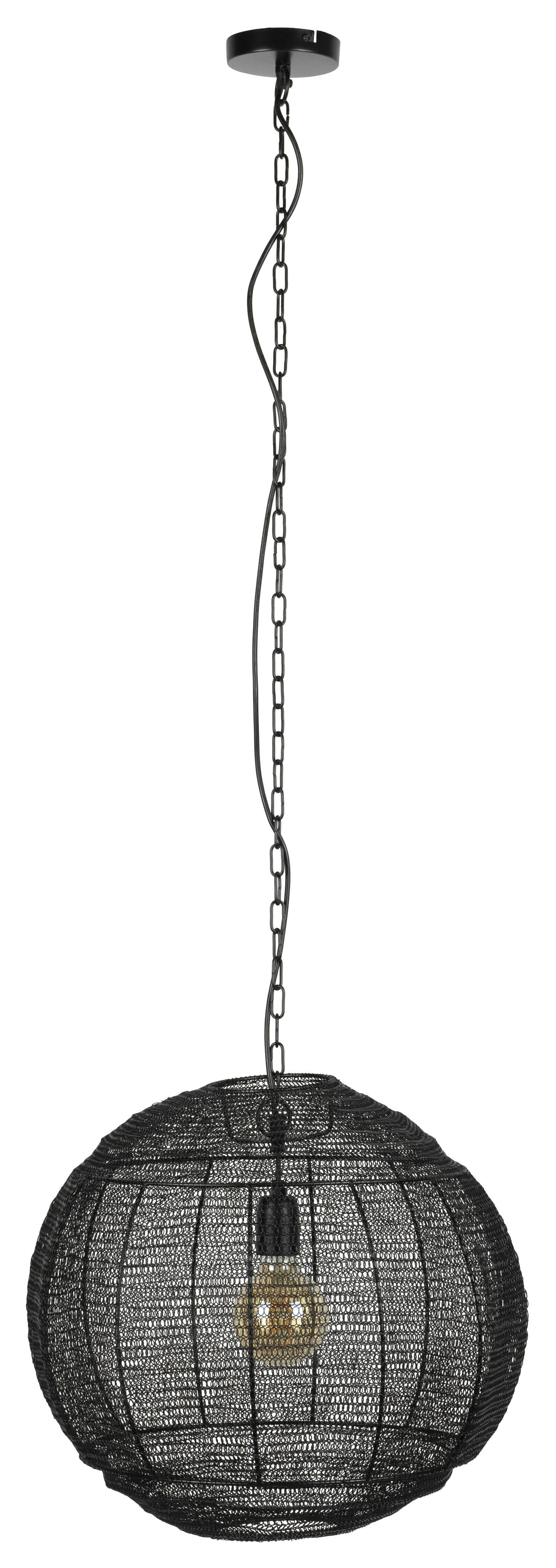 Dutchbone Hanglamp 'Meezan' 50cm, kleur Zwart