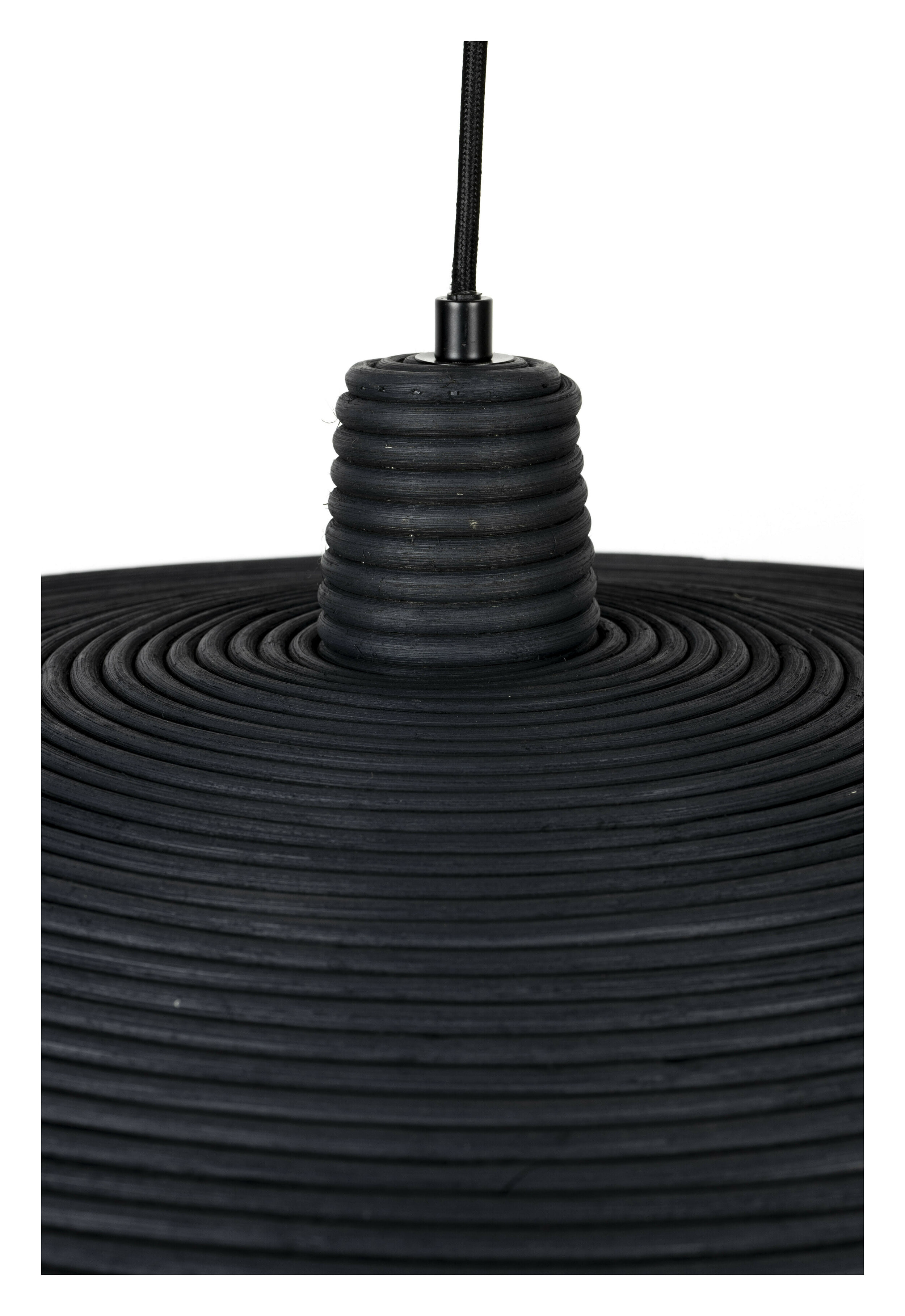 Zuiver Hanglamp 'Balance' Rotan, Ø60cm, kleur Zwart