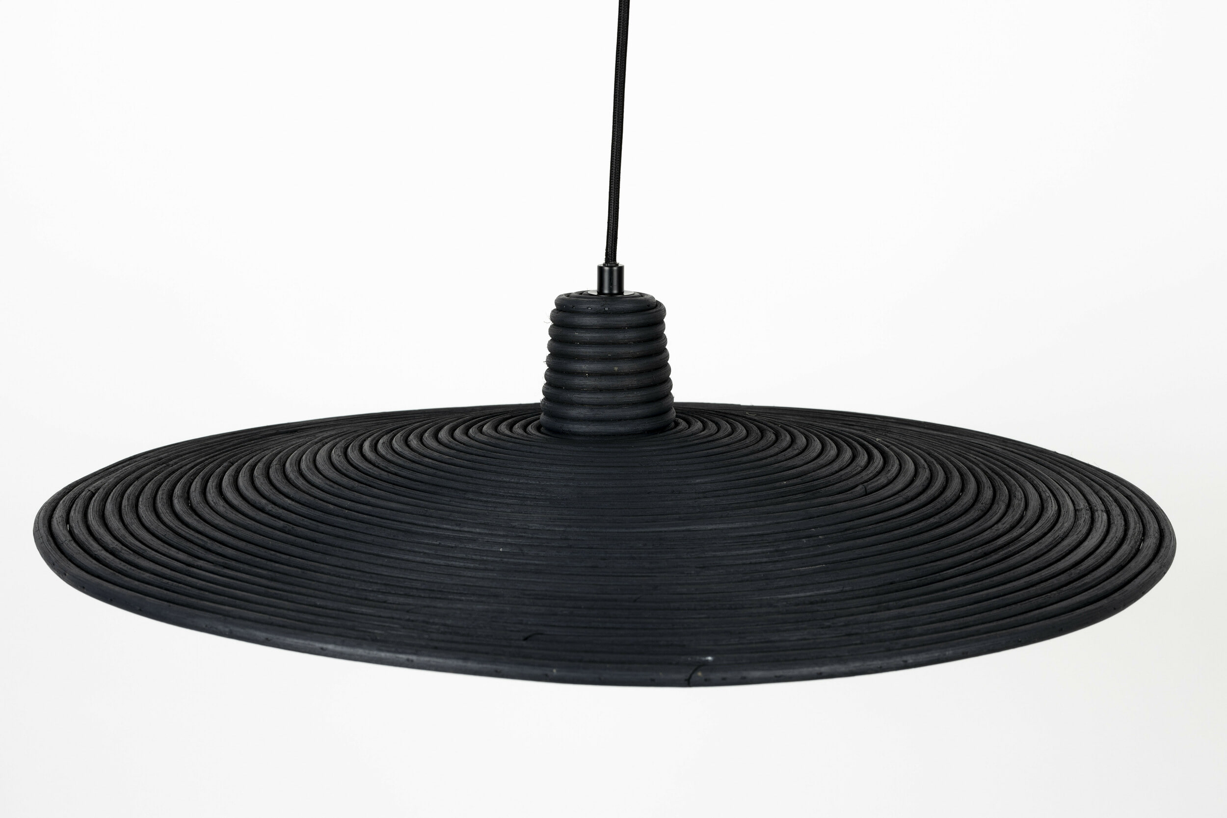 Zuiver Hanglamp 'Balance' Rotan, Ø60cm, kleur Zwart