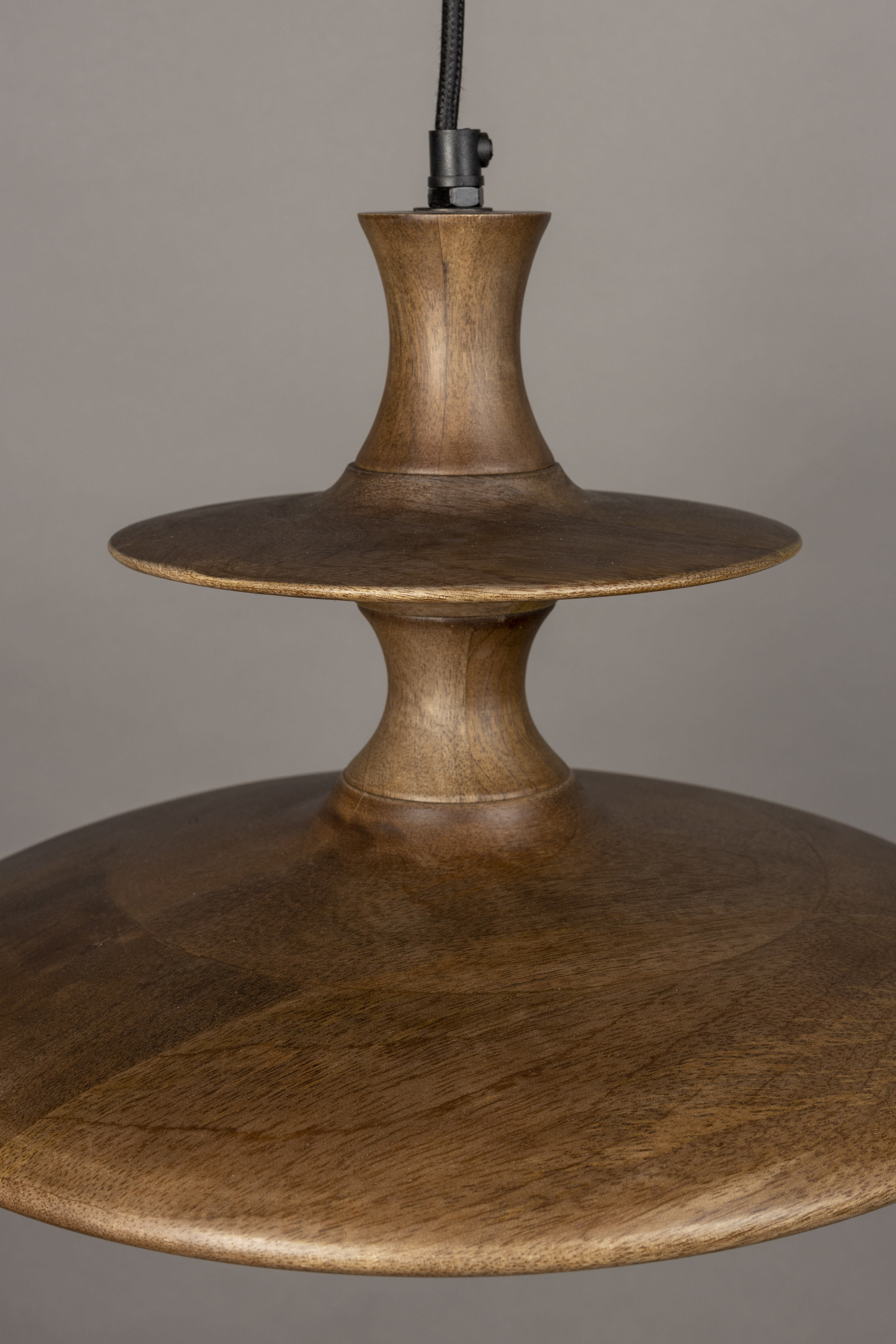 Dutchbone Hanglamp 'Cath' Mangohout, 34cm