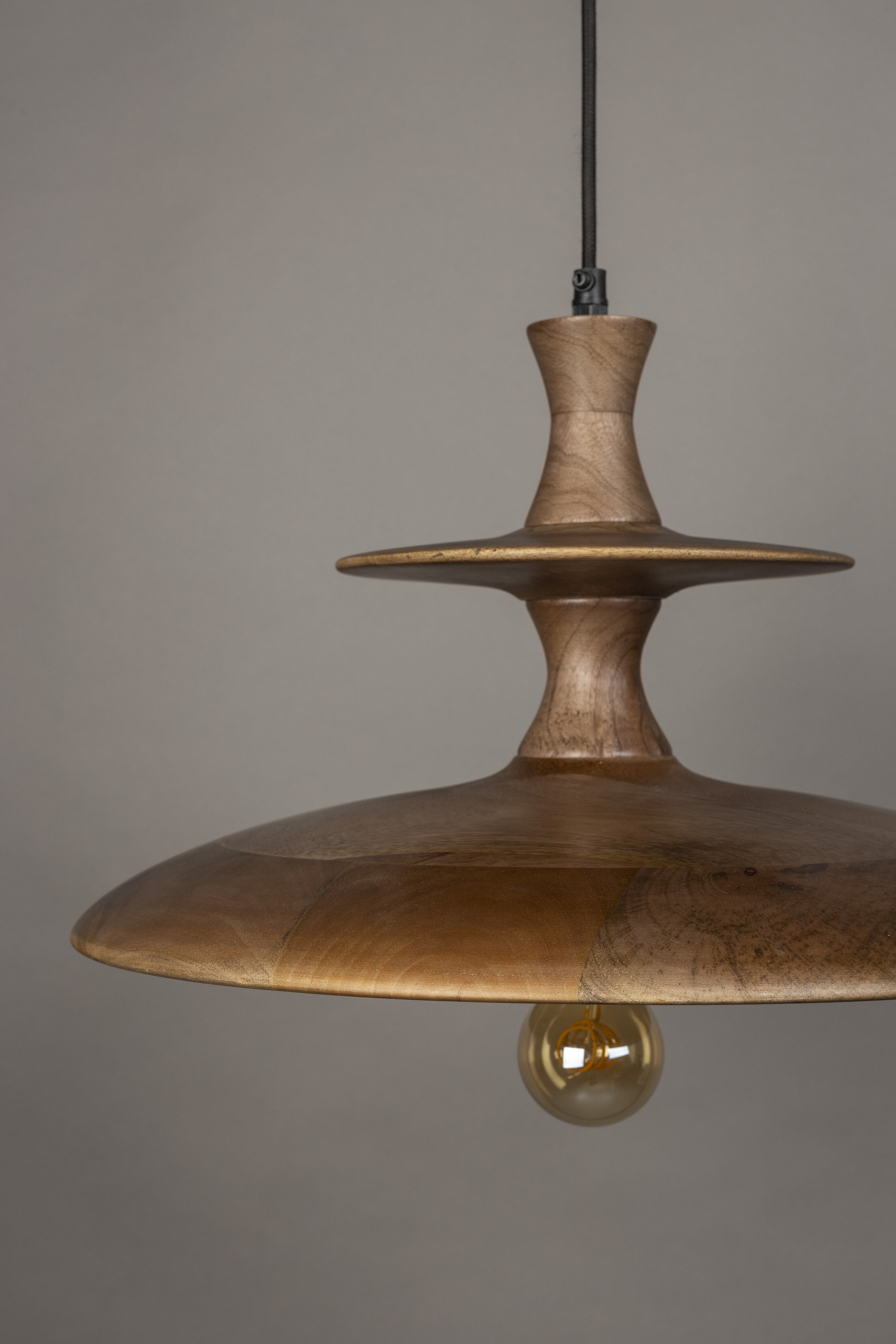 Dutchbone Hanglamp 'Cath' Mangohout, 43cm