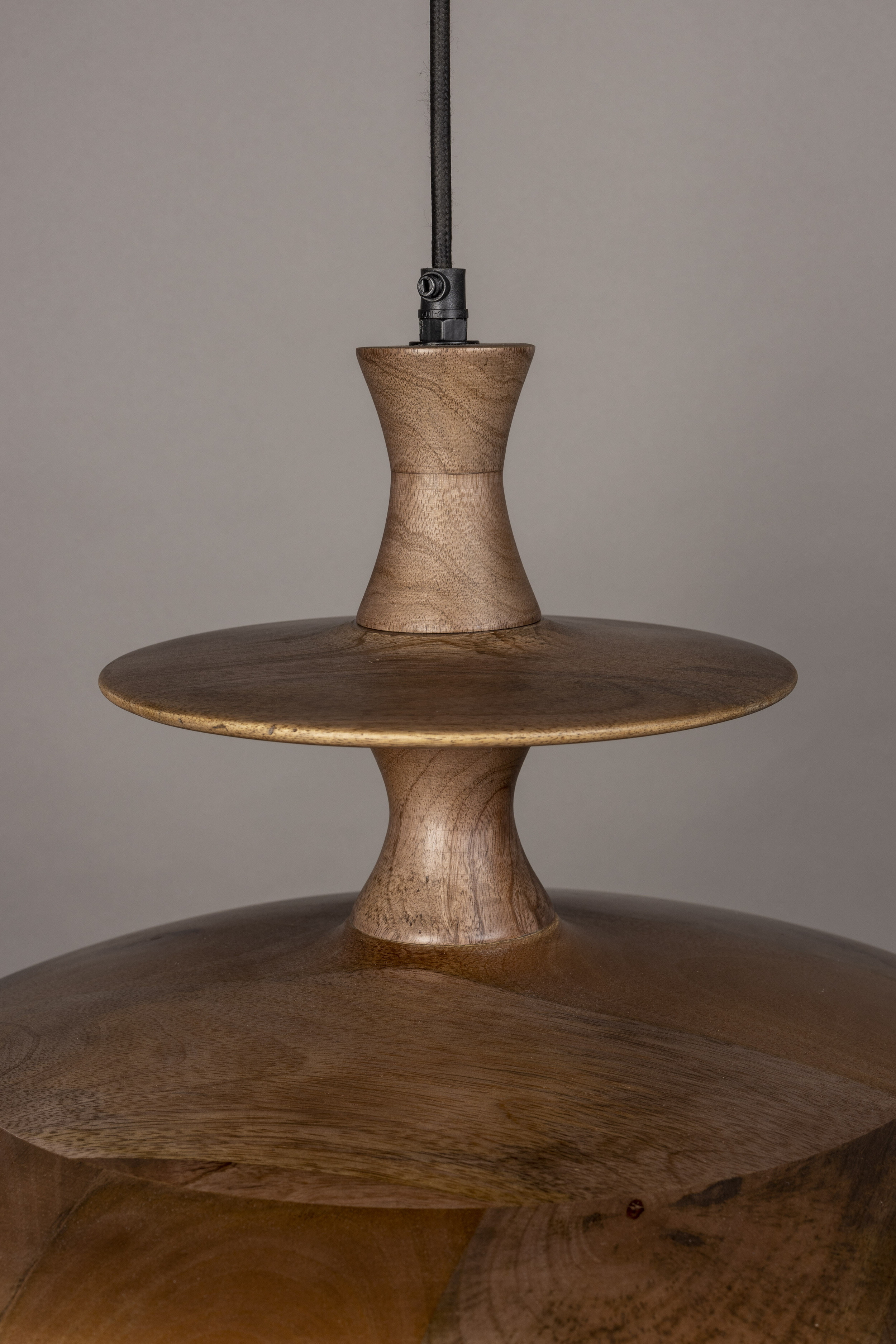 Dutchbone Hanglamp 'Cath' Mangohout, 43cm