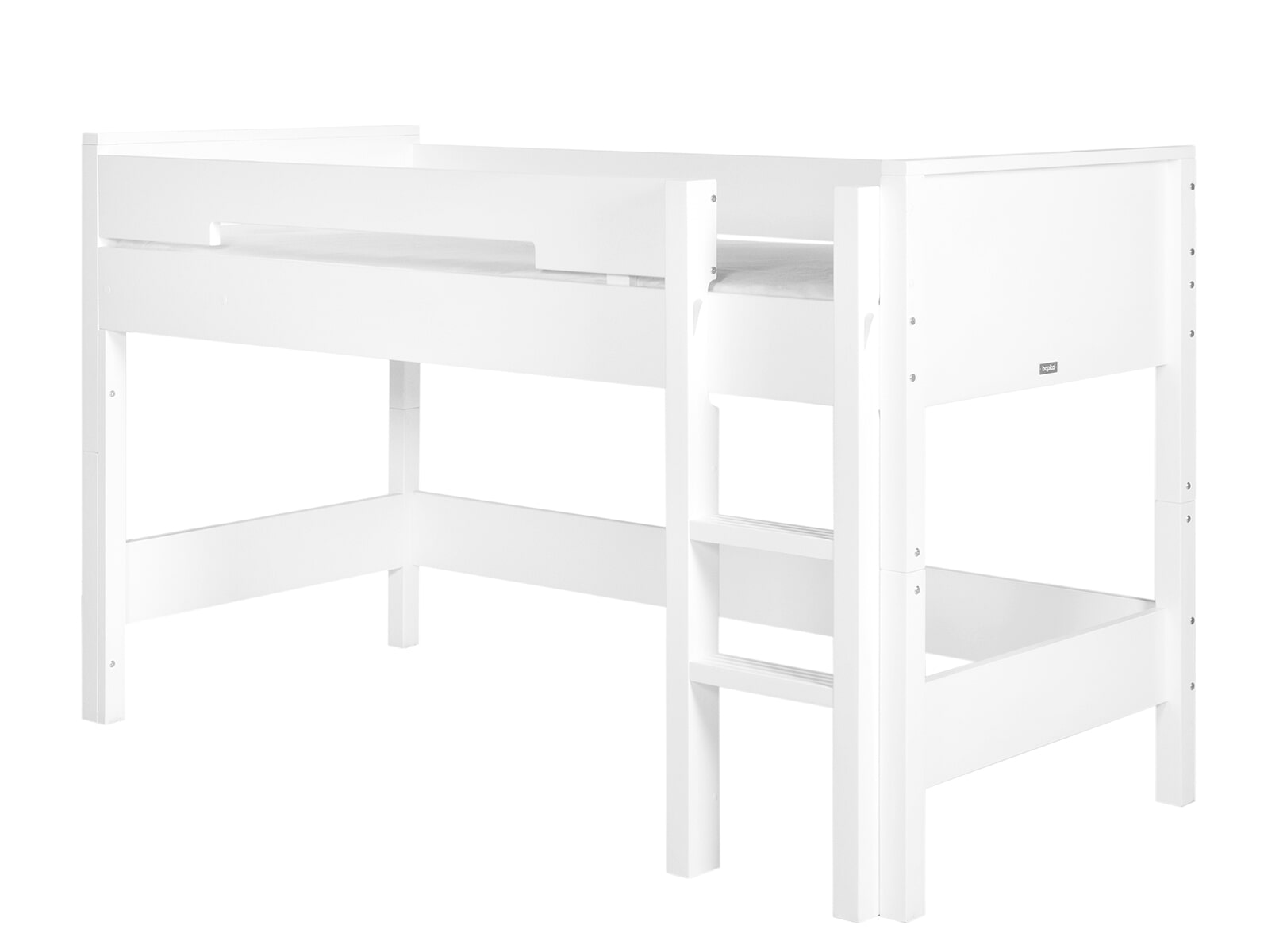 Bopita Halfhoogslaper met rechte trap 'Combiflex' 90 x 200cm, kleur wit Bopita Halfhoogslaper met rechte trap 'Combiflex' 90 x 200cm, kleur wit