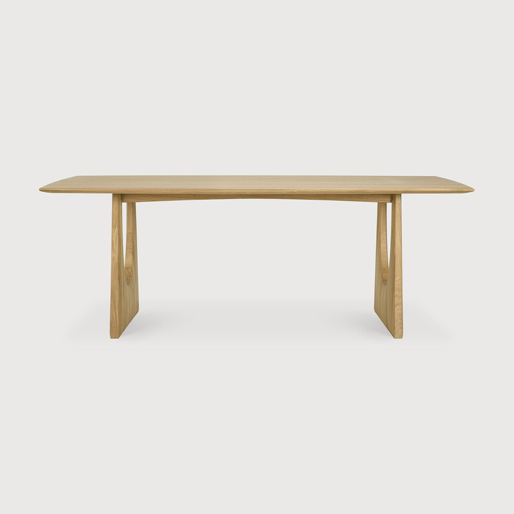 Ethnicraft Eettafel 'Geometric' Geolied Eikenhout, 220 x 100cm