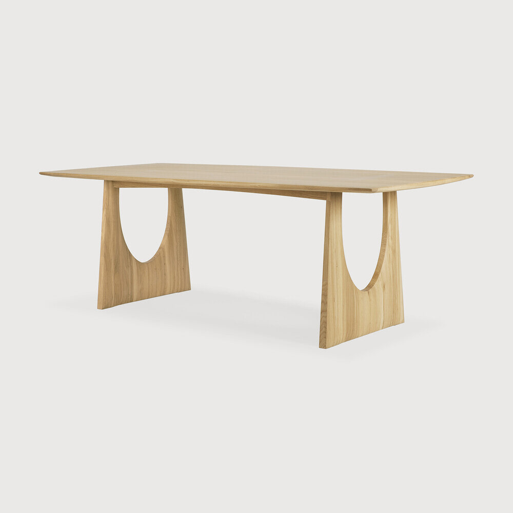 Ethnicraft Eettafel 'Geometric' Geolied Eikenhout, 220 x 100cm