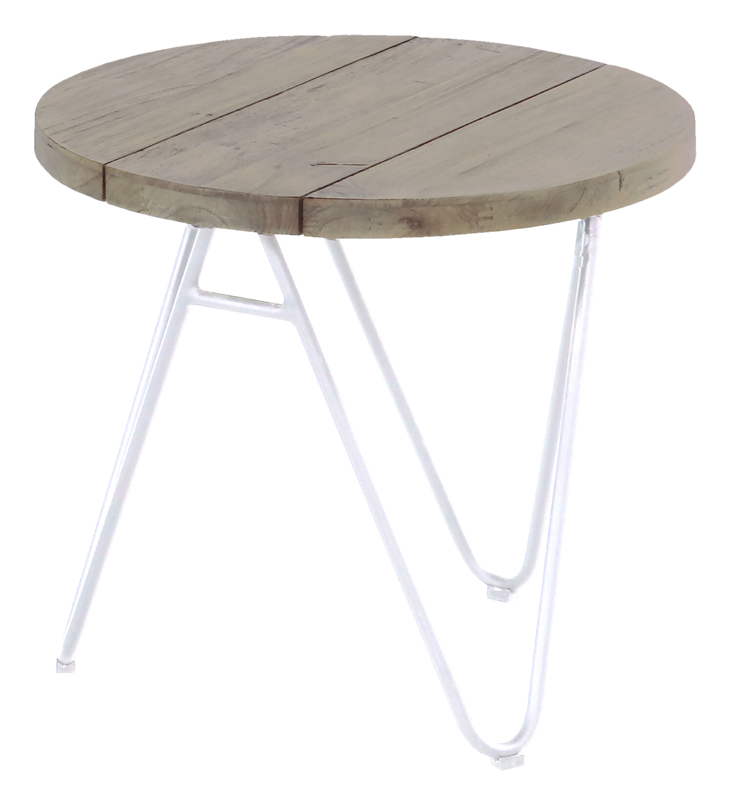 Hartman Outdoor Ronde Bijzettafel 'Sophie Teak' full moon, kleur Wit Hartman Outdoor Ronde Bijzettafel 'Sophie Teak' full moon, kleur Wit