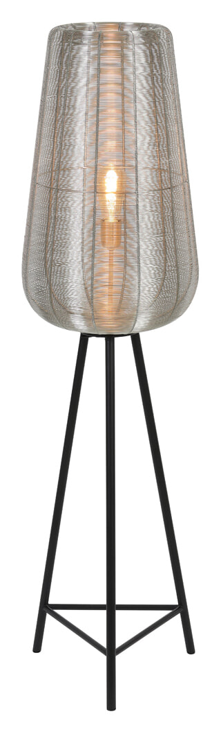 Light & Living Vloerlamp 'Adeta', nikkel, 135cm hoog