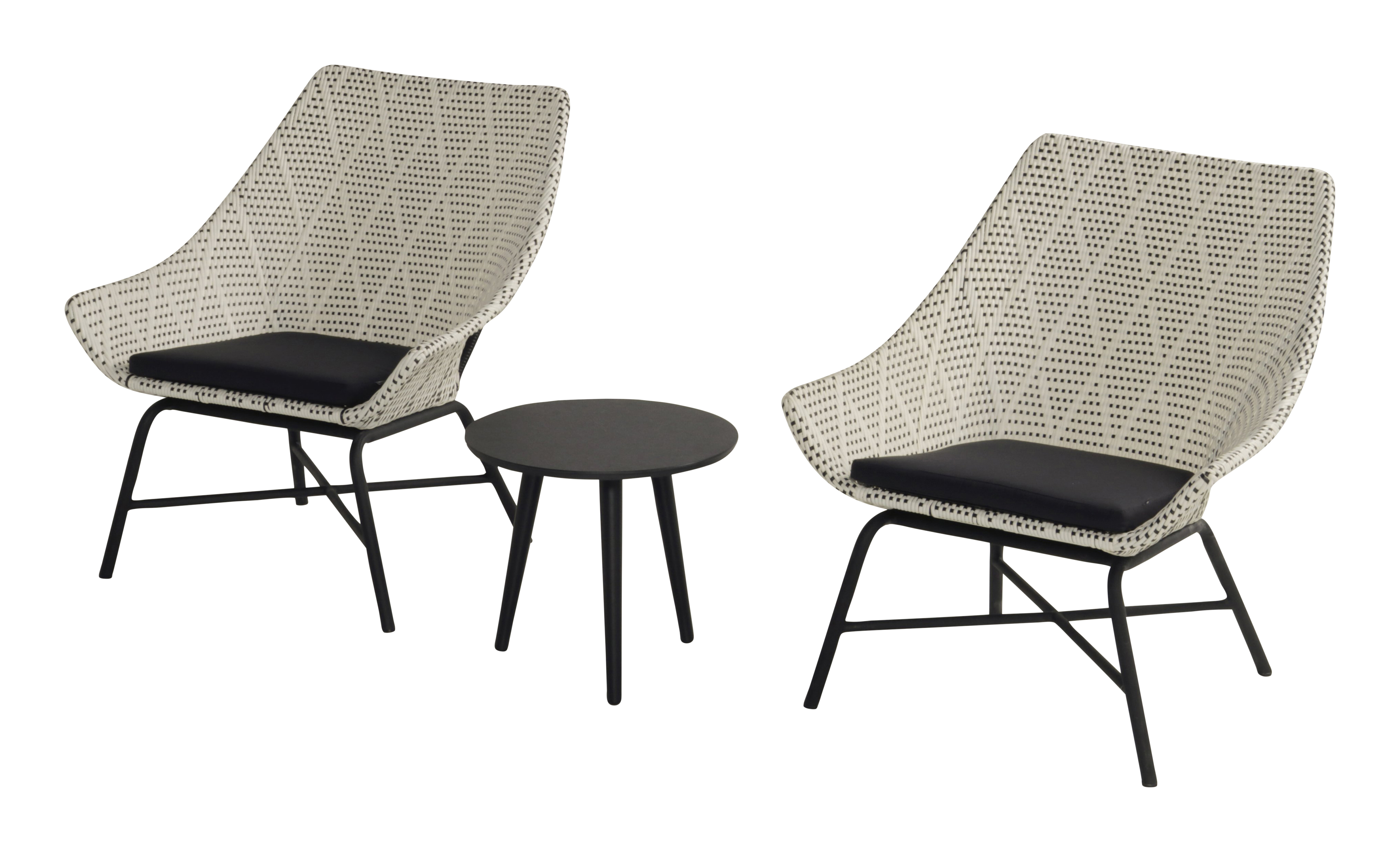 Hartman Outdoor Ronde Bijzettafel 'Sophie' HPL, 45 x 45cm, kleur Zwart