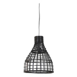 Light & Living Hanglamp 'Puerto' 34cm, rotan zwart