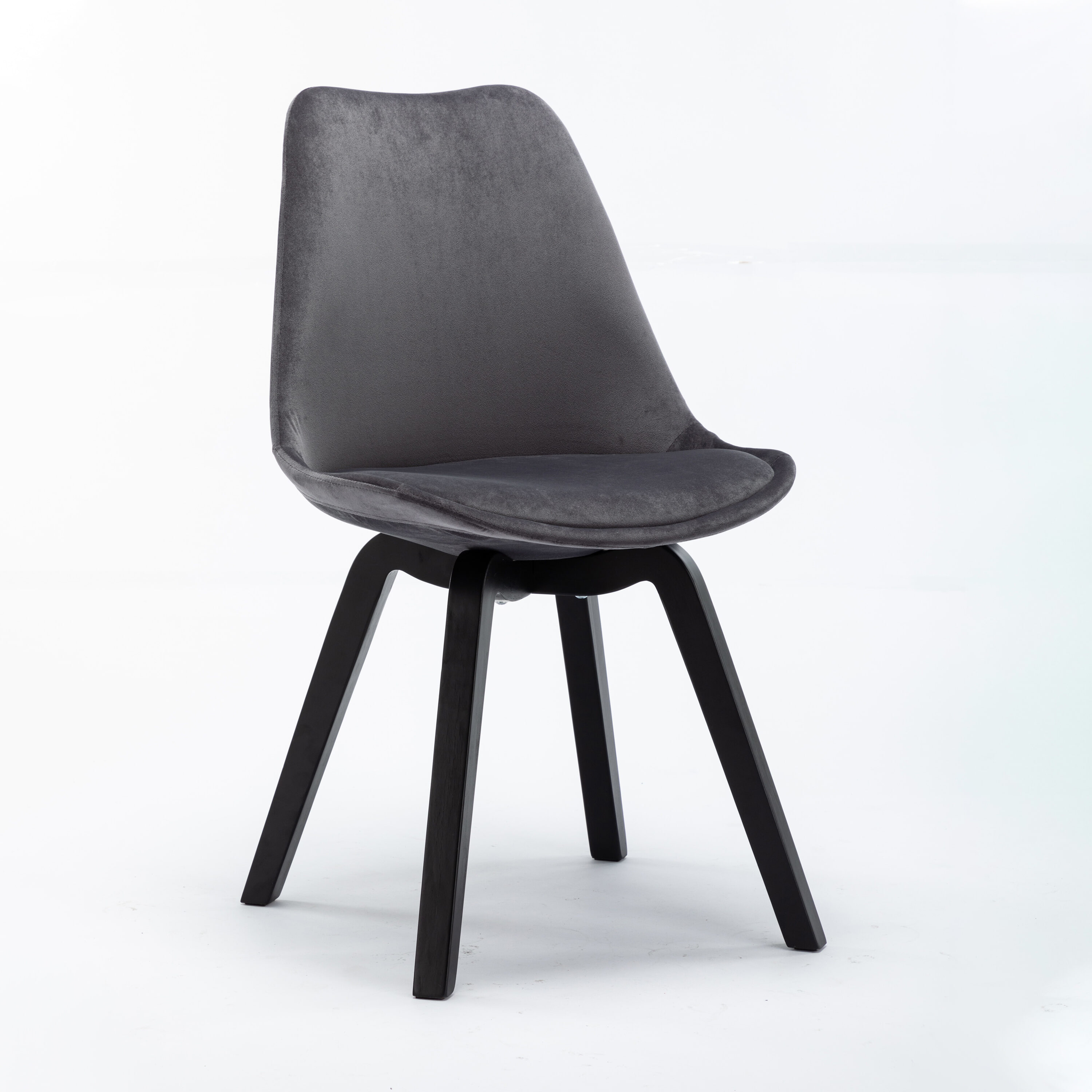 Artistiq Eetkamerstoel 'Jolie' Velvet, kleur Antraciet Artistiq Eetkamerstoel 'Jolie' Velvet, kleur Antraciet