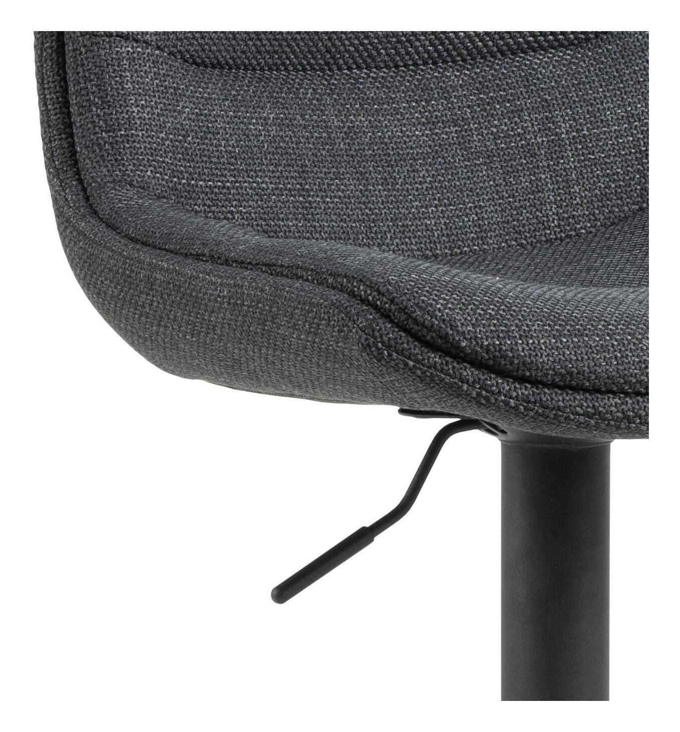 Bendt Draaibare Barkruk 'Labarron' kleur Donkergrijs (zithoogte 65-86cm)