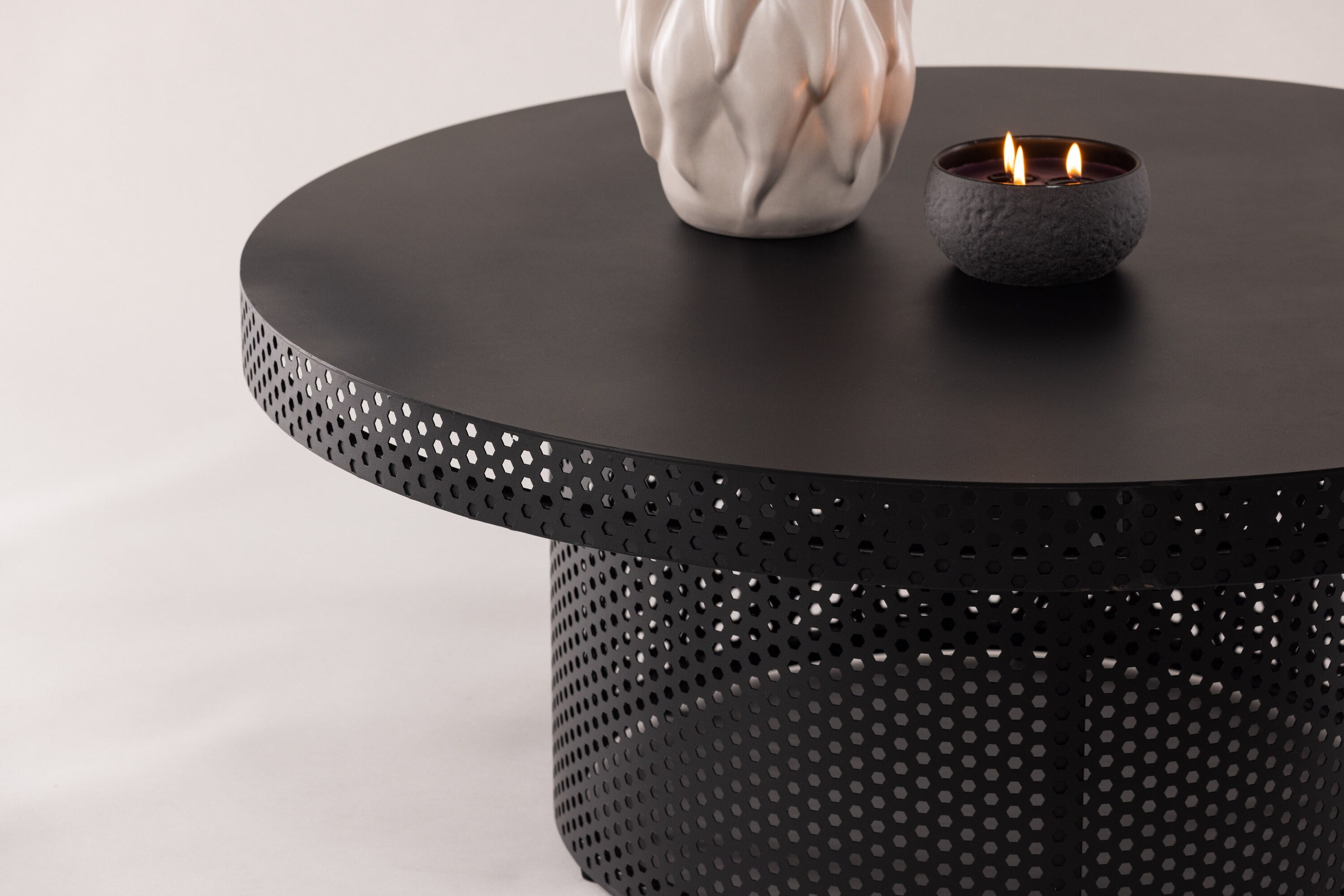 Nohr Ronde Salontafel 'Chivonne' 100cm, kleur Zwart