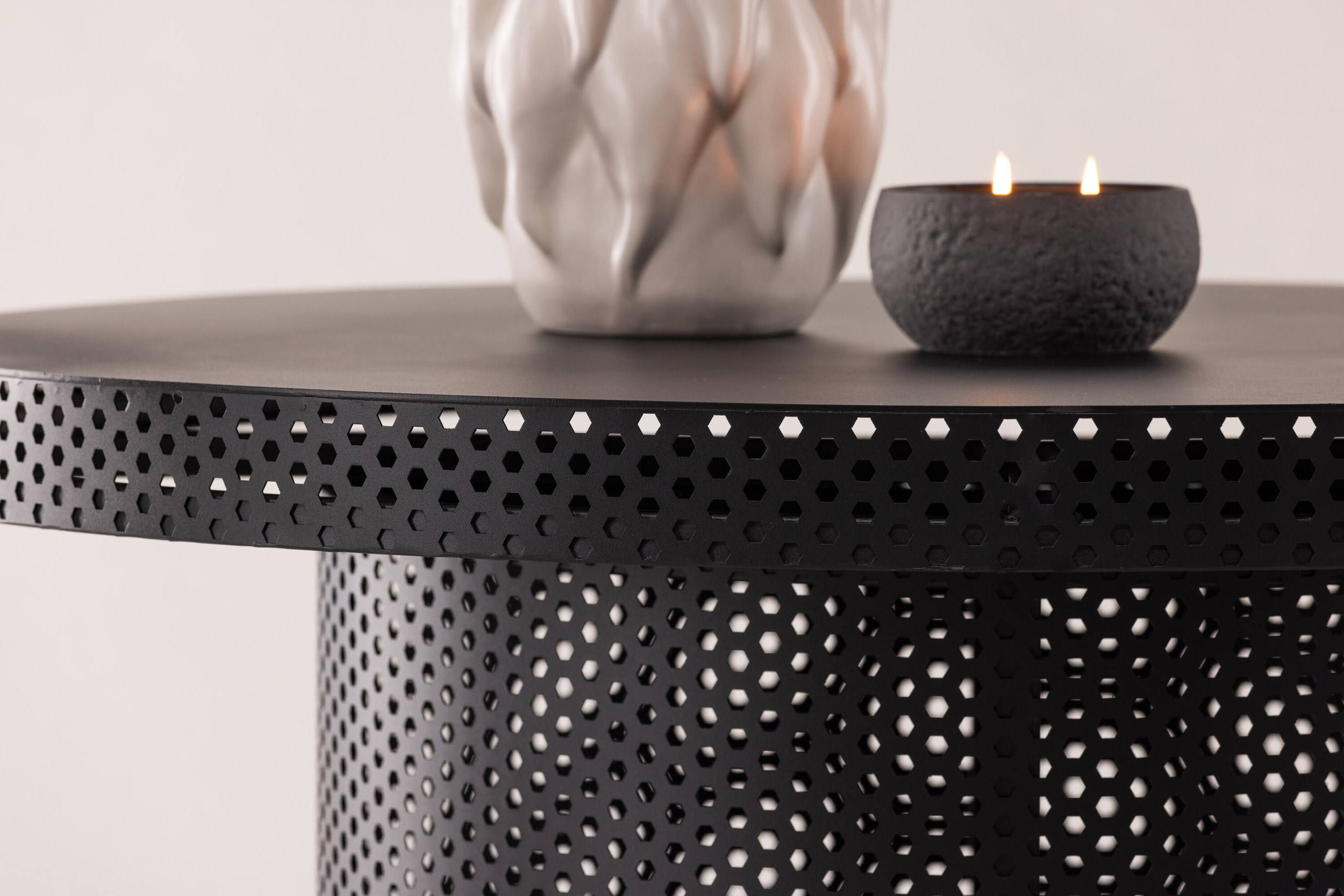Nohr Ronde Salontafel 'Chivonne' 100cm, kleur Zwart