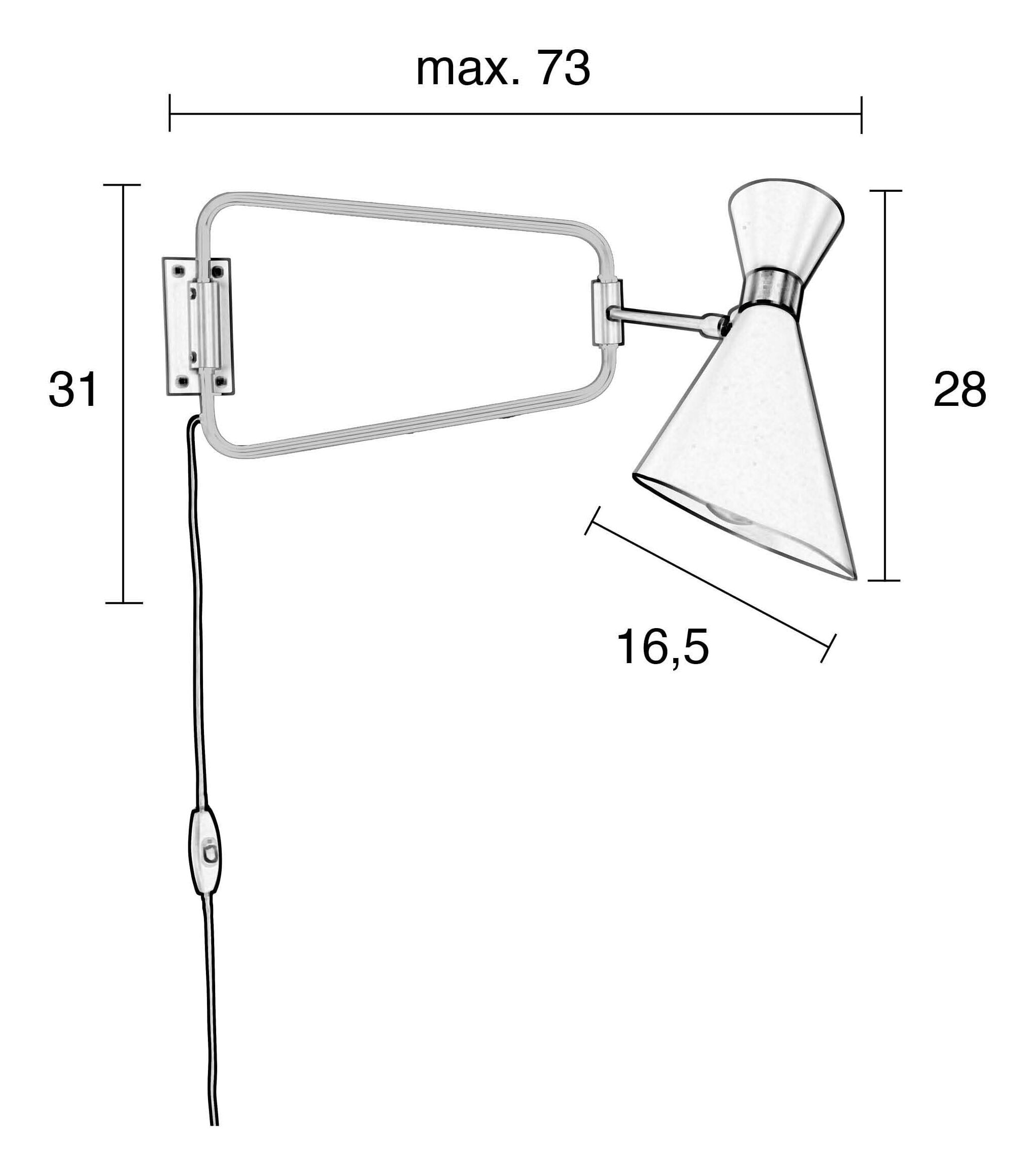 Zuiver Wandlamp 'Shady' kleur Wit