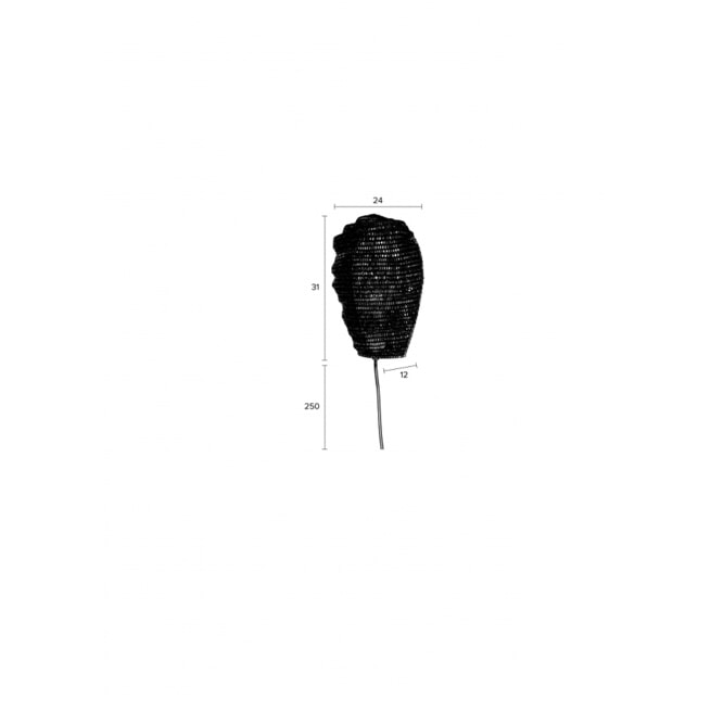 ZILT Wandlamp 'Osa', kleur Zwart
