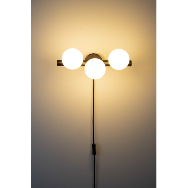 ZILT Wandlamp 'Monique' 3-lamps, kleur Wit