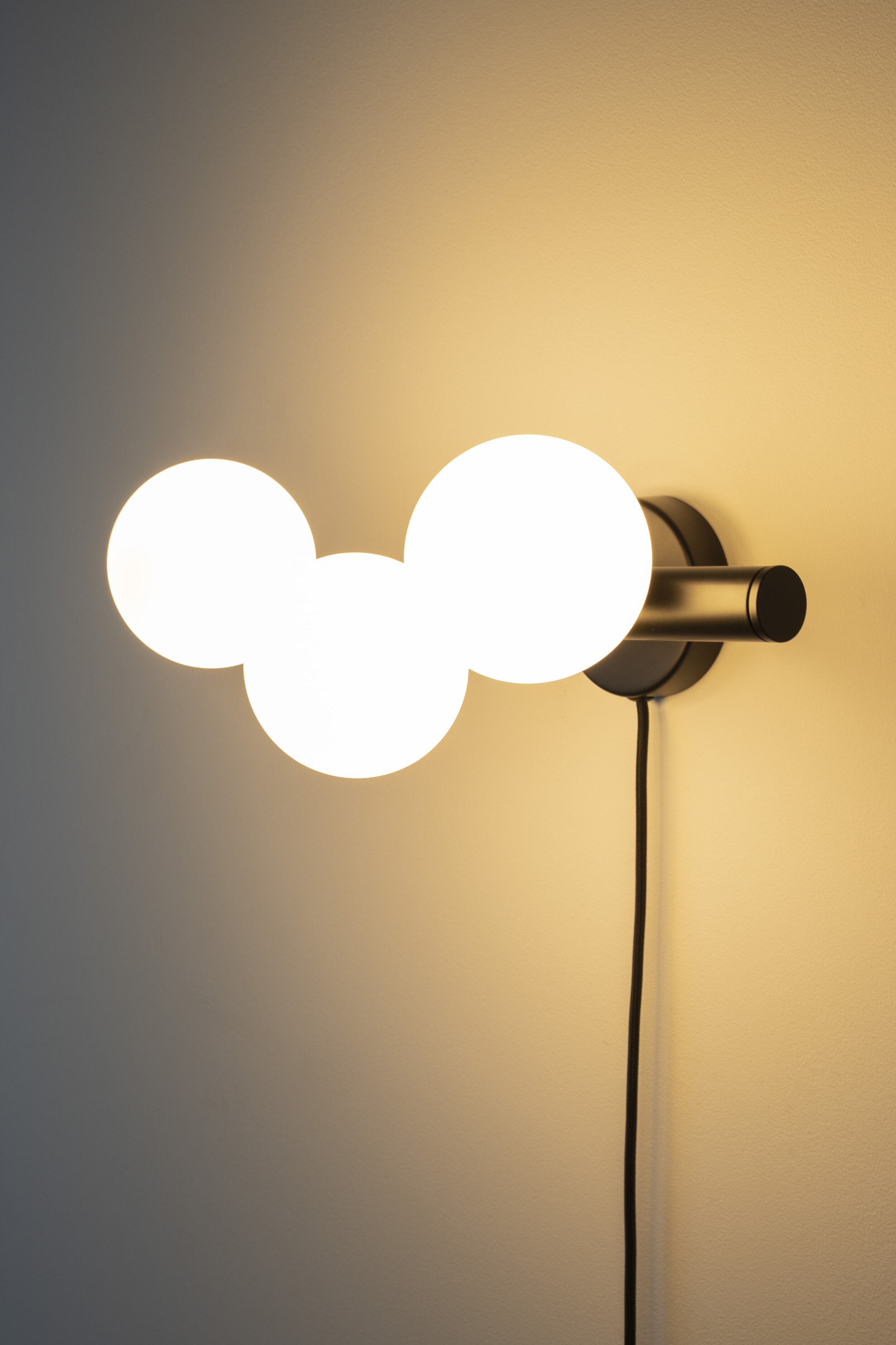 ZILT Wandlamp 'Monique' 3-lamps, kleur Wit