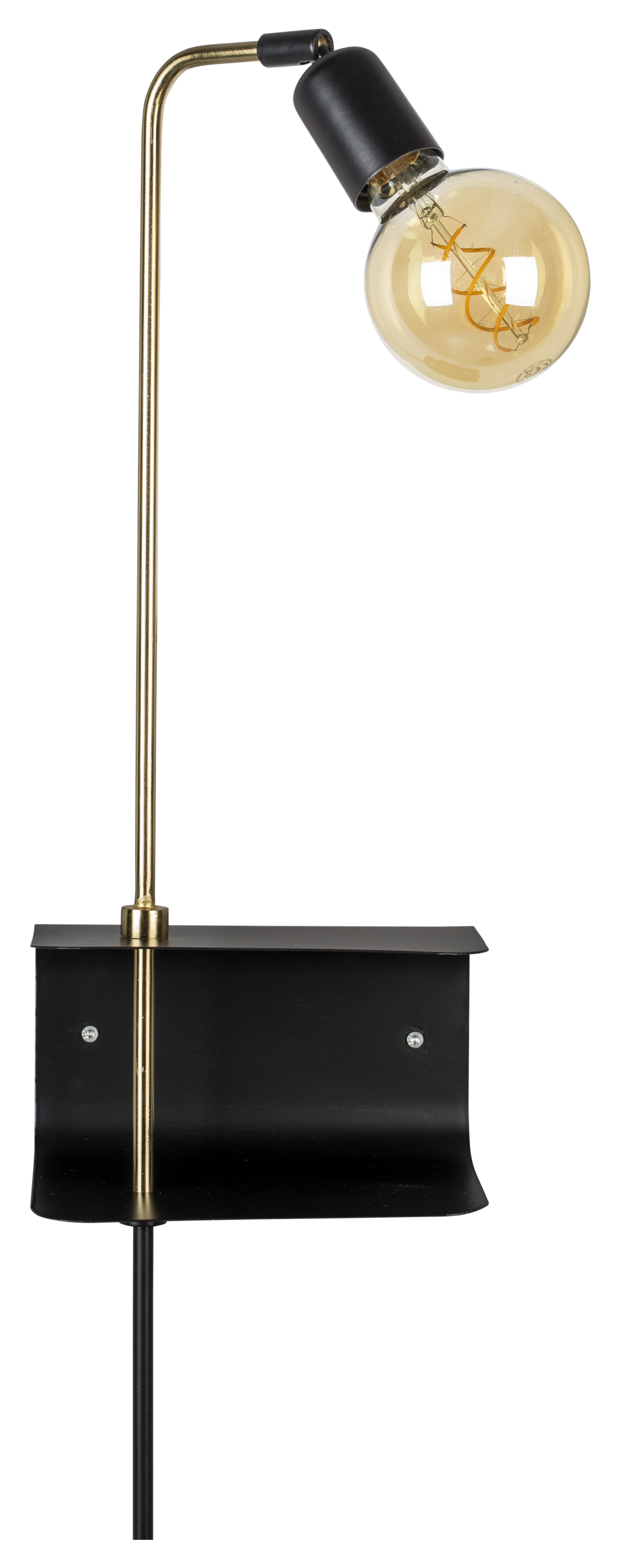 Dutchbone Wandlamp 'Shaw' kleur Zwart