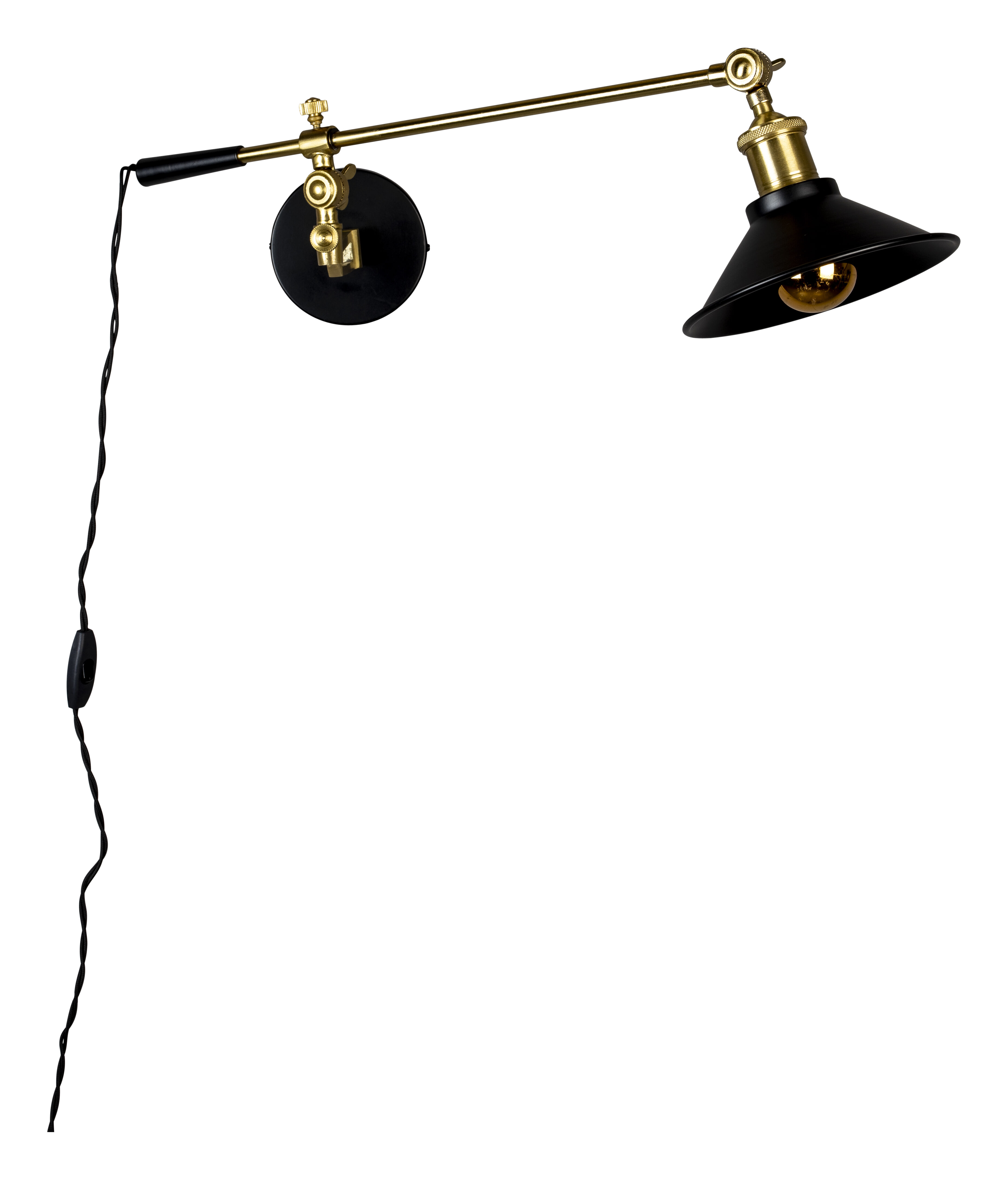 Dutchbone Wandlamp 'Penelope' kleur Zwart
